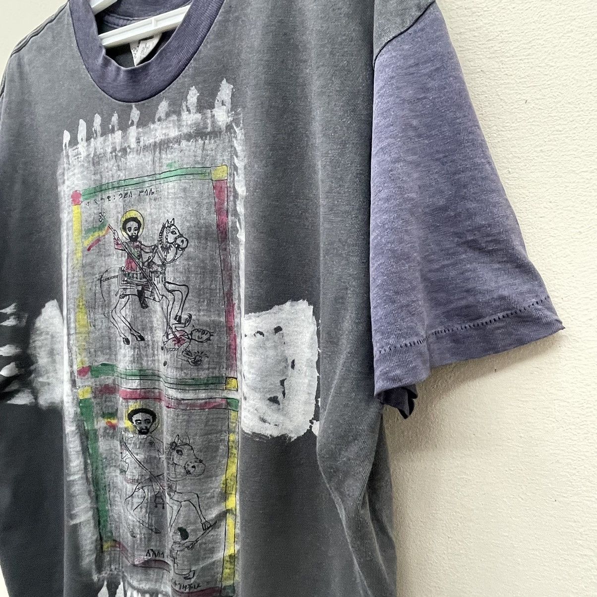 Beauty Beast × Vintage Vintage Art Design Rasta T-Shirt Rare True Vintage Size US XL / EU 56 / 4 - 4 Thumbnail