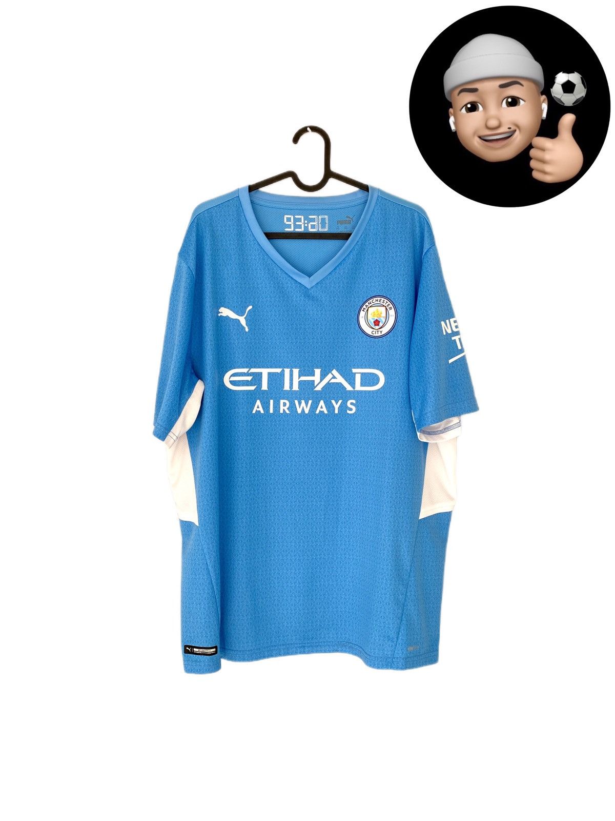Puma 2021 2022 Manchester City Puma Home Kit Soccer Jersey Shirt Size US XXL / EU 58 / 5 - 1 Thumbnail