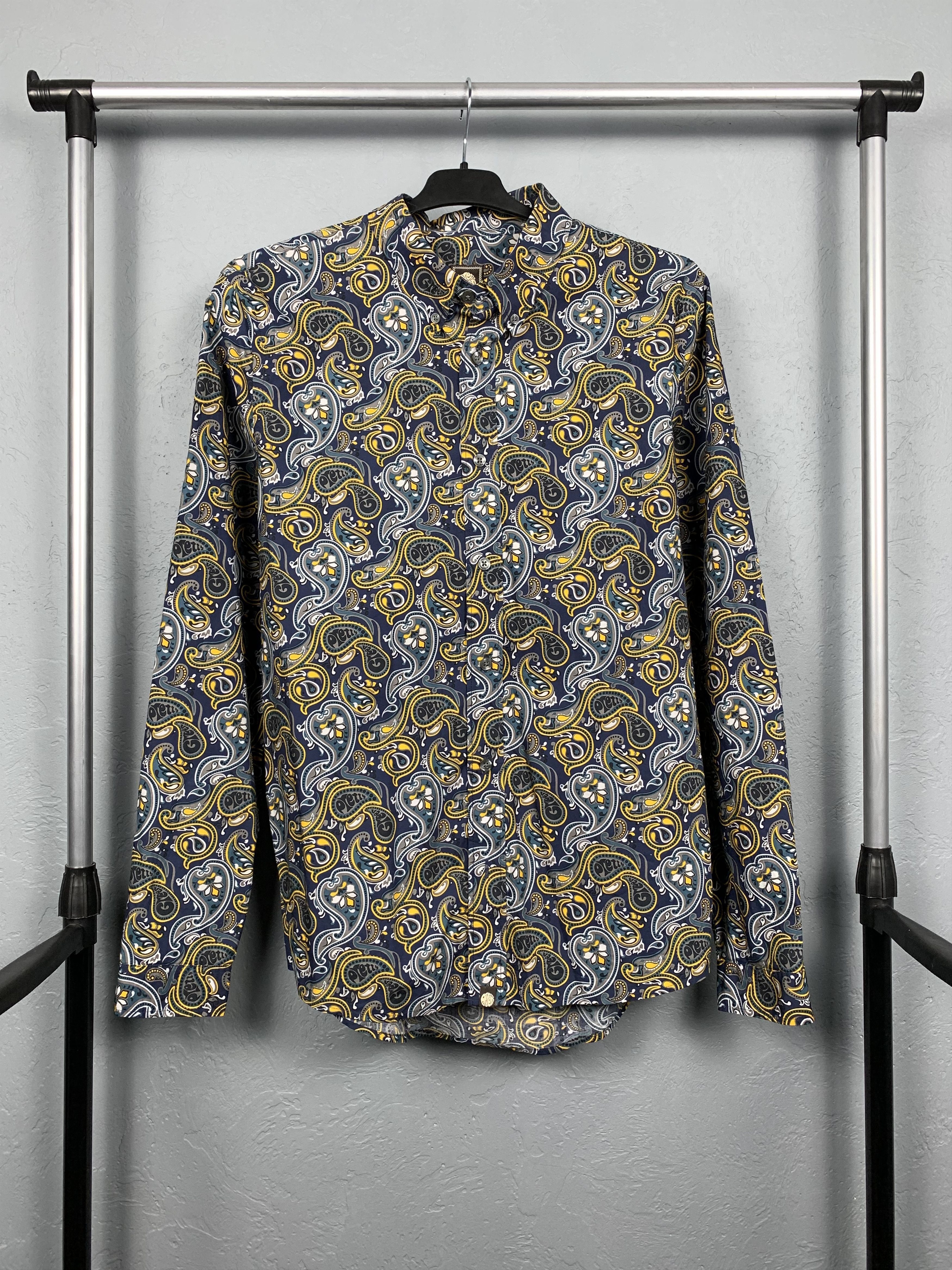 Pretty Green Pretty Green Mens Paisley Patterned Long Sleeve Shirt Size US M / EU 48-50 / 2 - 1 Thumbnail