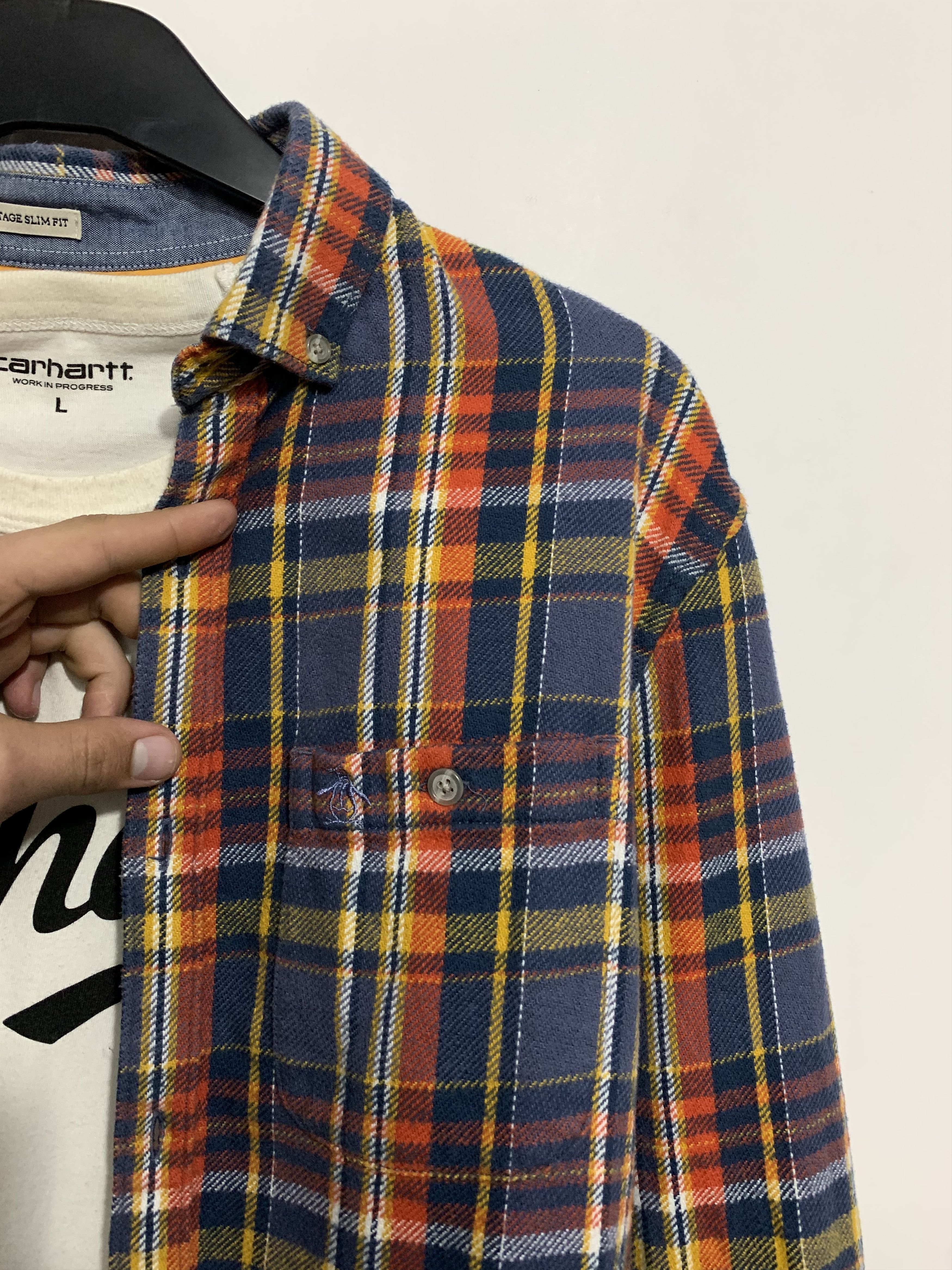 Flannel Vintage Flannel Plaid Shirt Travis style Size US M / EU 48-50 / 2 - 4 Thumbnail