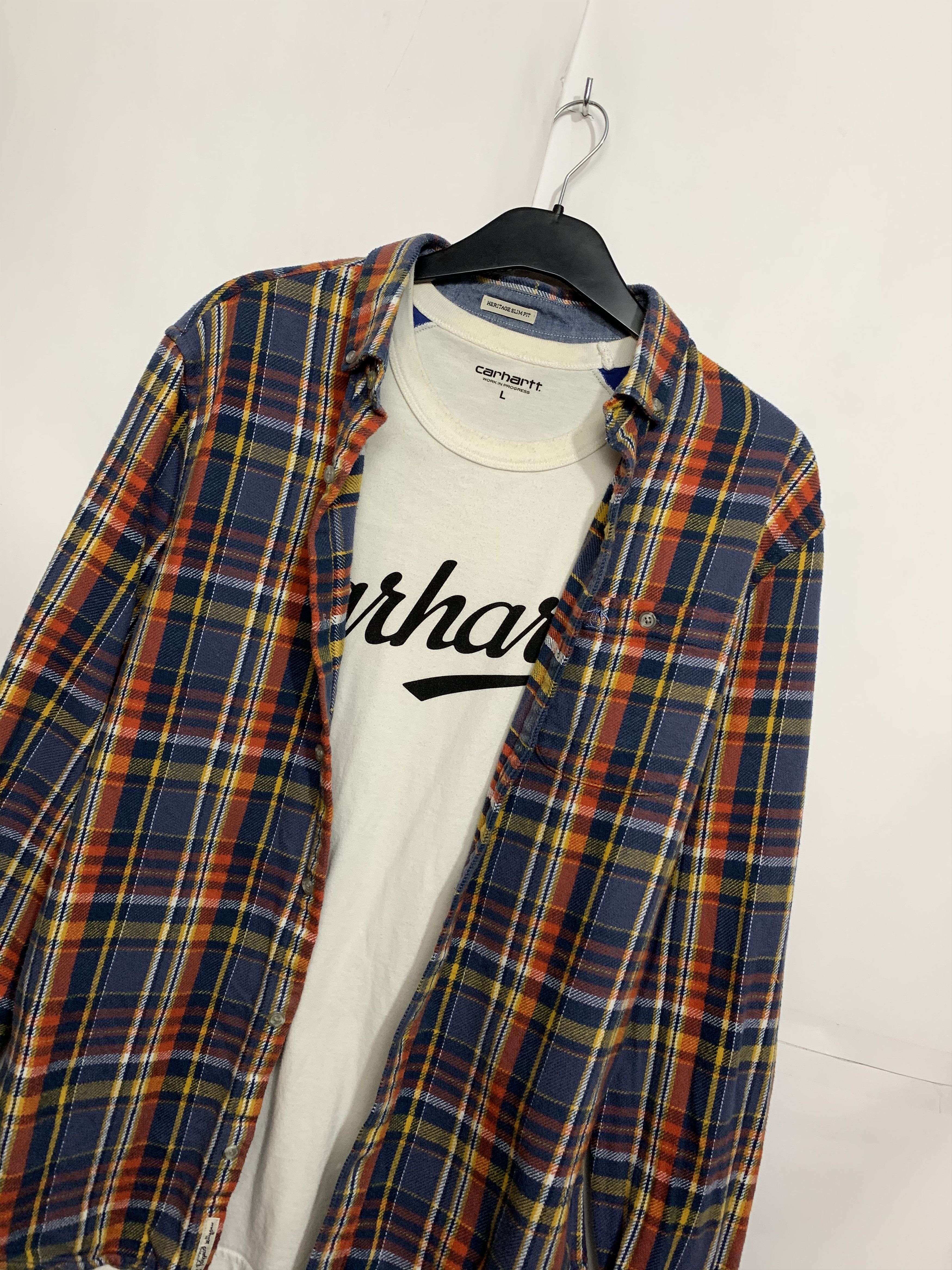 Flannel Vintage Flannel Plaid Shirt Travis style Size US M / EU 48-50 / 2 - 2 Thumbnail