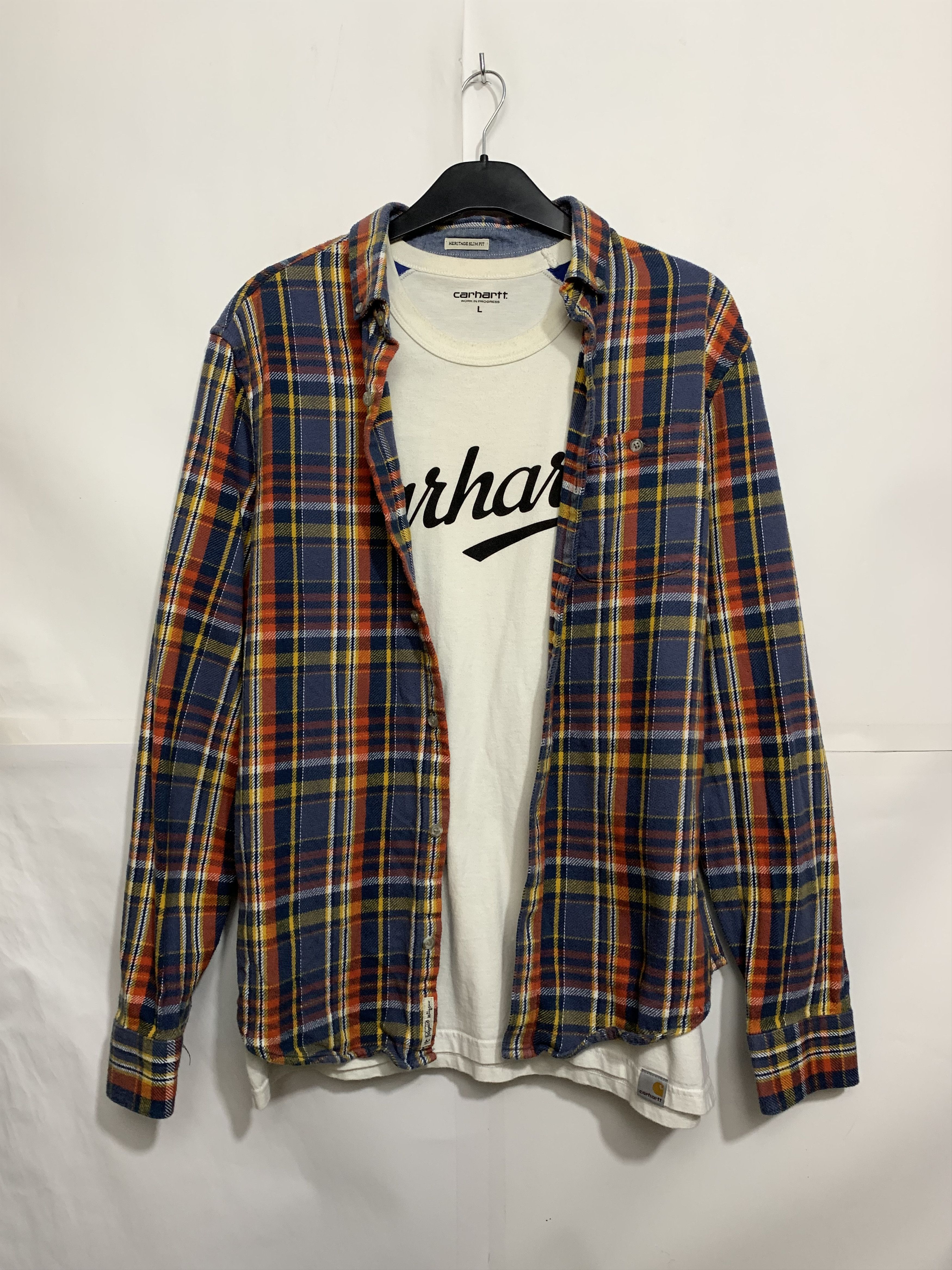 Flannel Vintage Flannel Plaid Shirt Travis style Size US M / EU 48-50 / 2 - 1 Thumbnail
