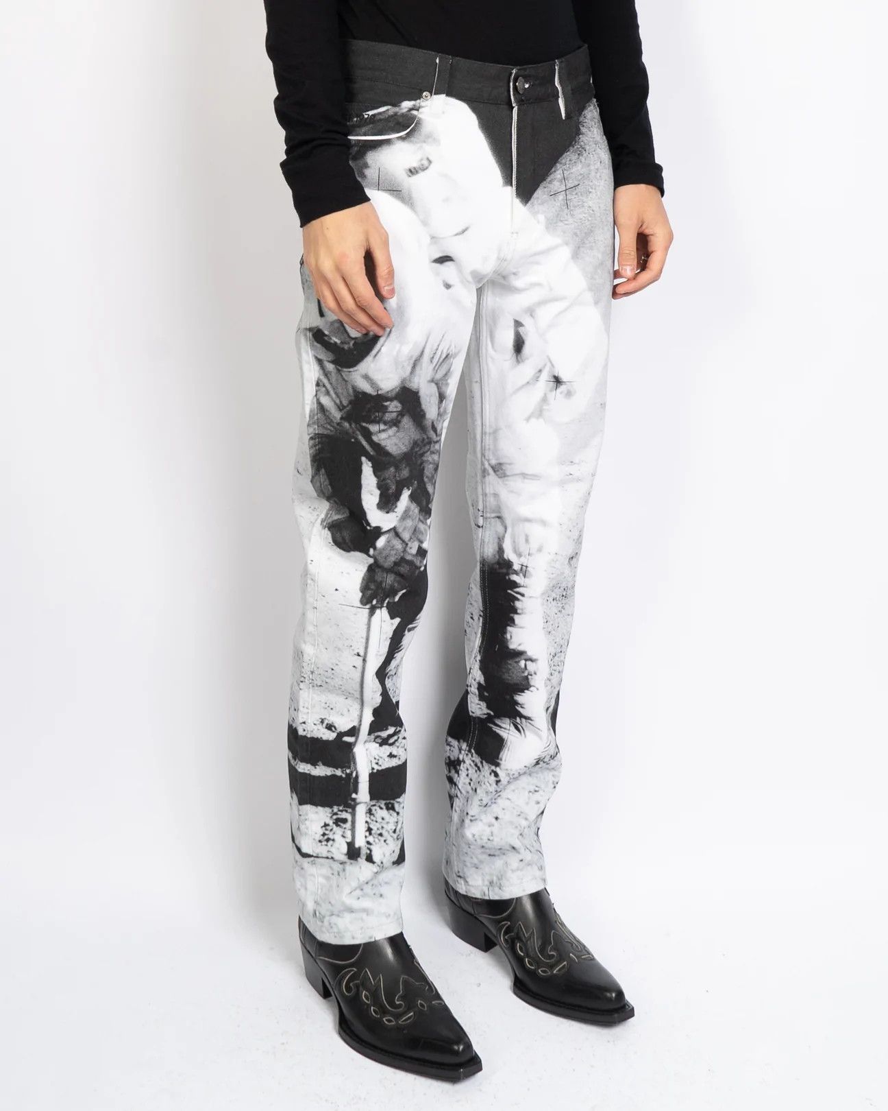 Calvin Klein 205W39NYC × Raf Simons Moon Landing Denim Size US 30 / EU 46 - 4 Thumbnail