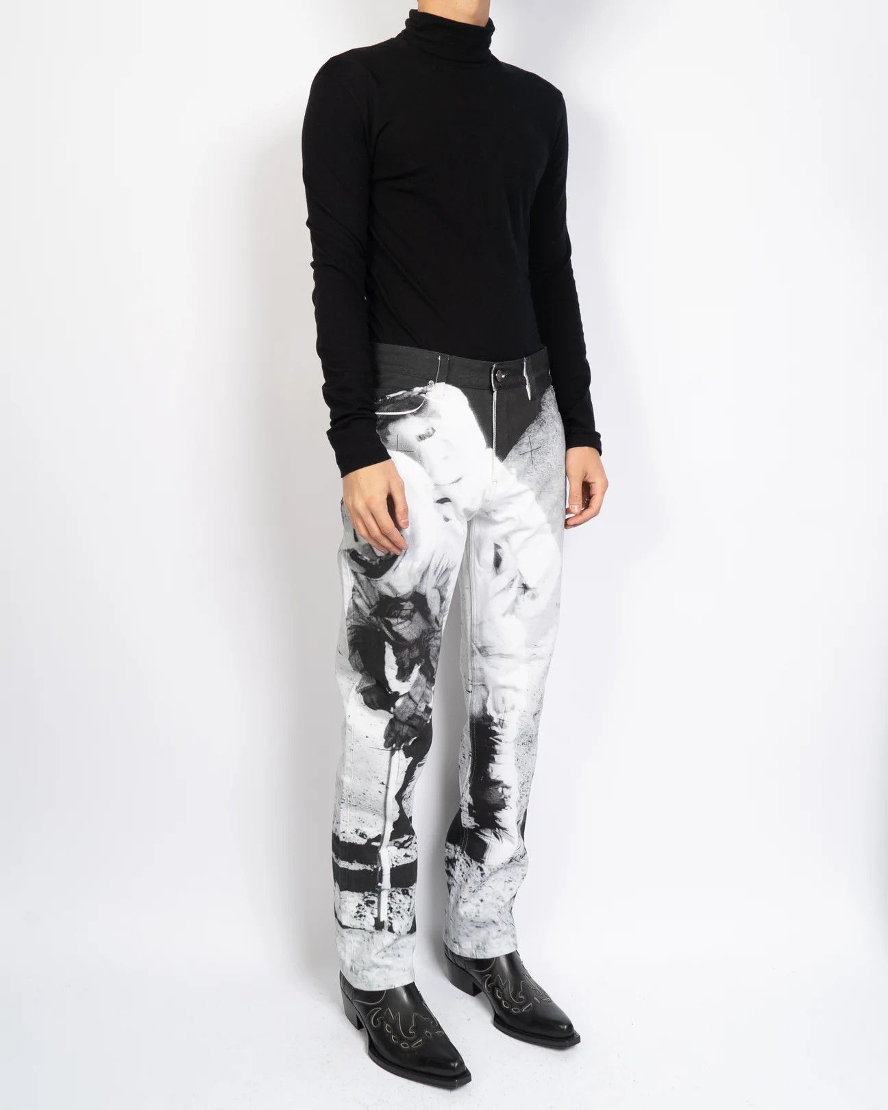 Calvin Klein 205W39NYC × Raf Simons Moon Landing Denim Size US 30 / EU 46 - 5 Thumbnail