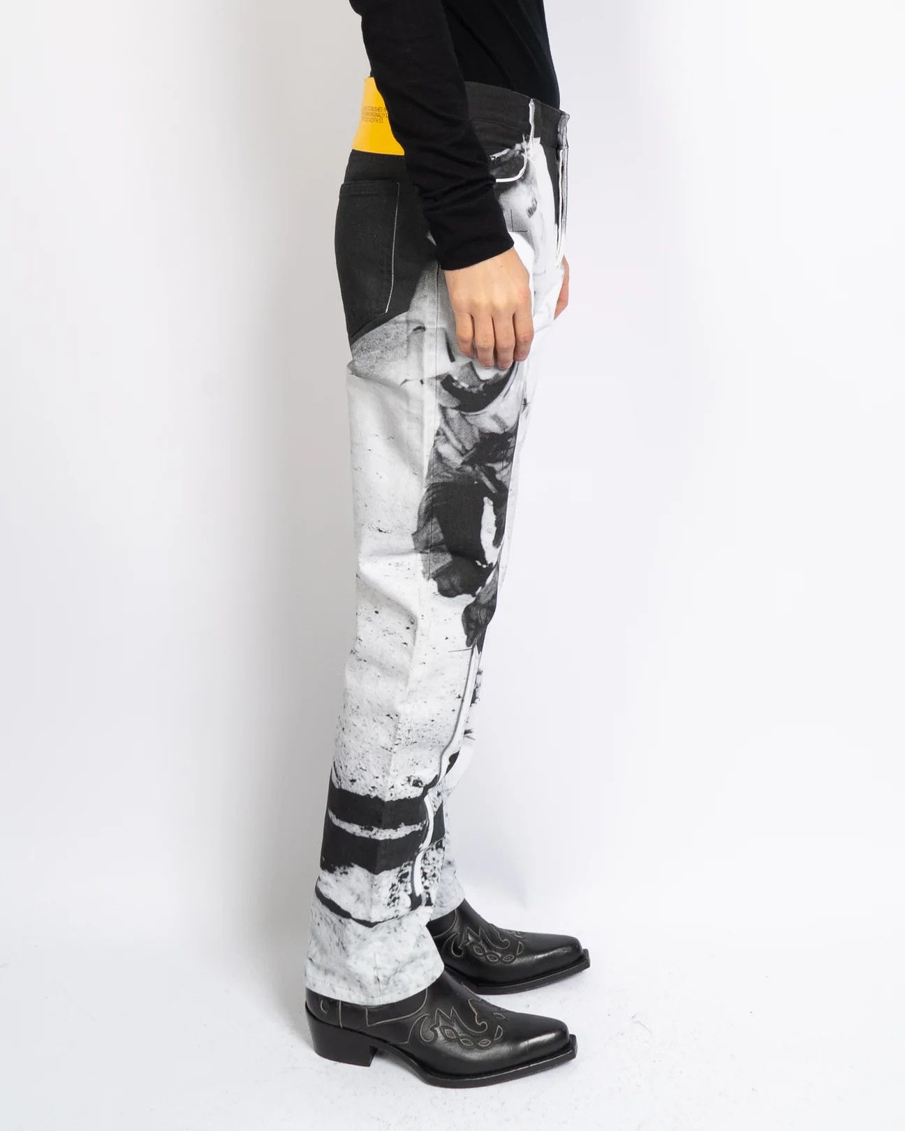 Calvin Klein 205W39NYC × Raf Simons Moon Landing Denim Size US 30 / EU 46 - 2 Thumbnail