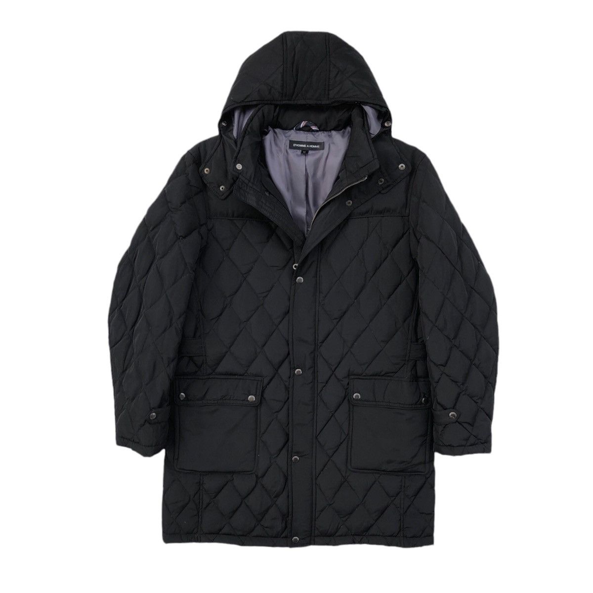 Japanese Brand D' HOMME A HOMME Premium Down Fox Puffer Long Hooded Jacket Size US L / EU 52-54 / 3 - 7 Thumbnail