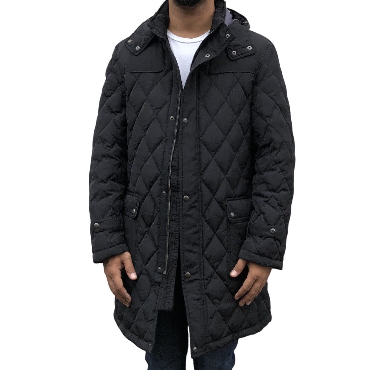 Japanese Brand D' HOMME A HOMME Premium Down Fox Puffer Long Hooded Jacket Size US L / EU 52-54 / 3 - 5 Thumbnail