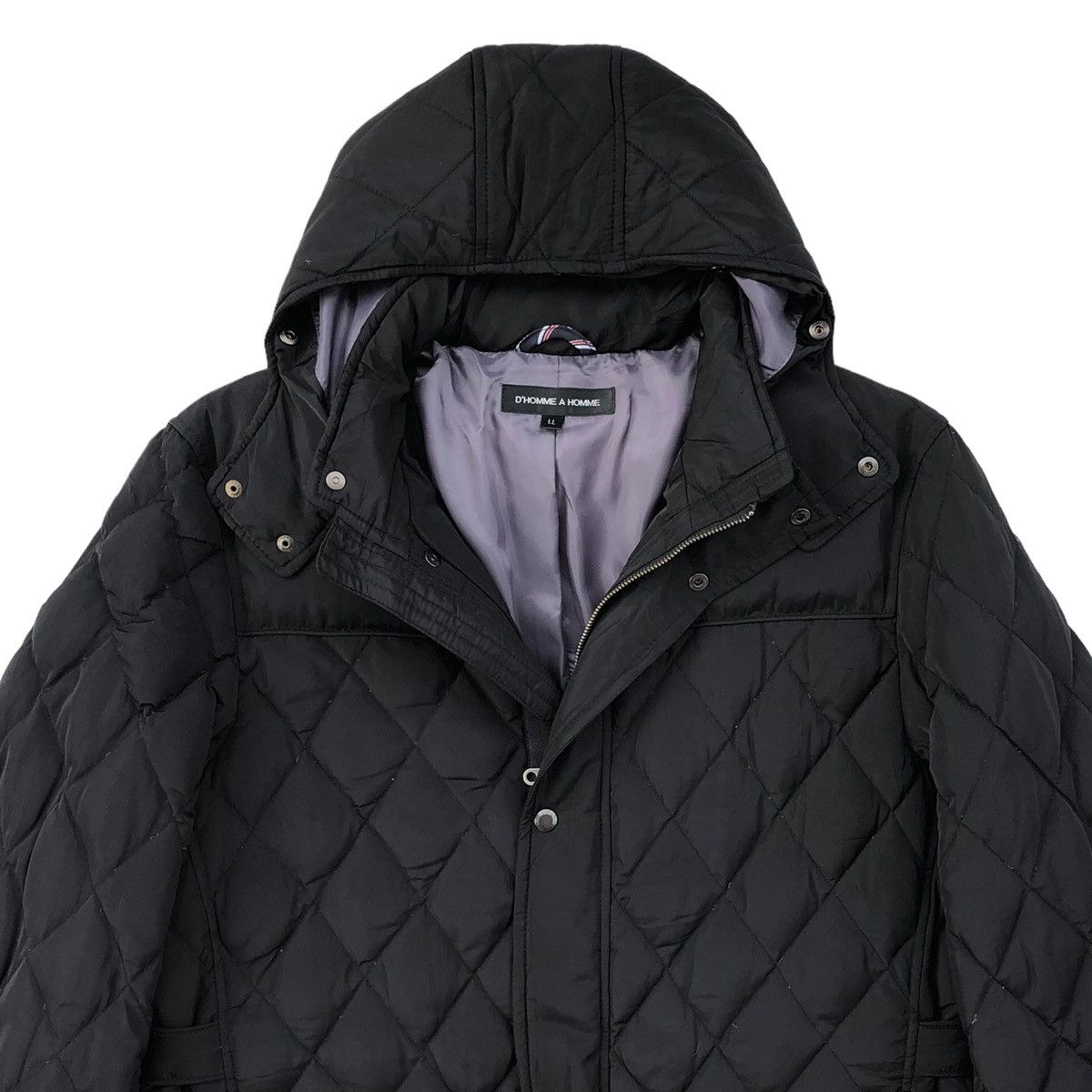 Japanese Brand D' HOMME A HOMME Premium Down Fox Puffer Long Hooded Jacket Size US L / EU 52-54 / 3 - 9 Thumbnail