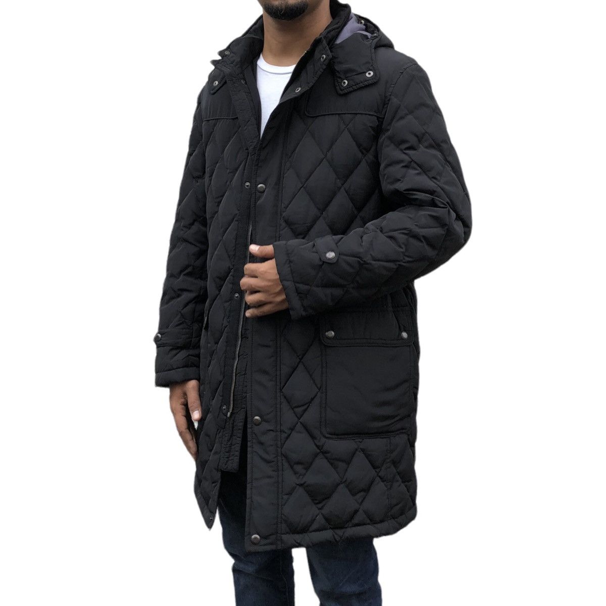 Japanese Brand D' HOMME A HOMME Premium Down Fox Puffer Long Hooded Jacket Size US L / EU 52-54 / 3 - 1 Thumbnail