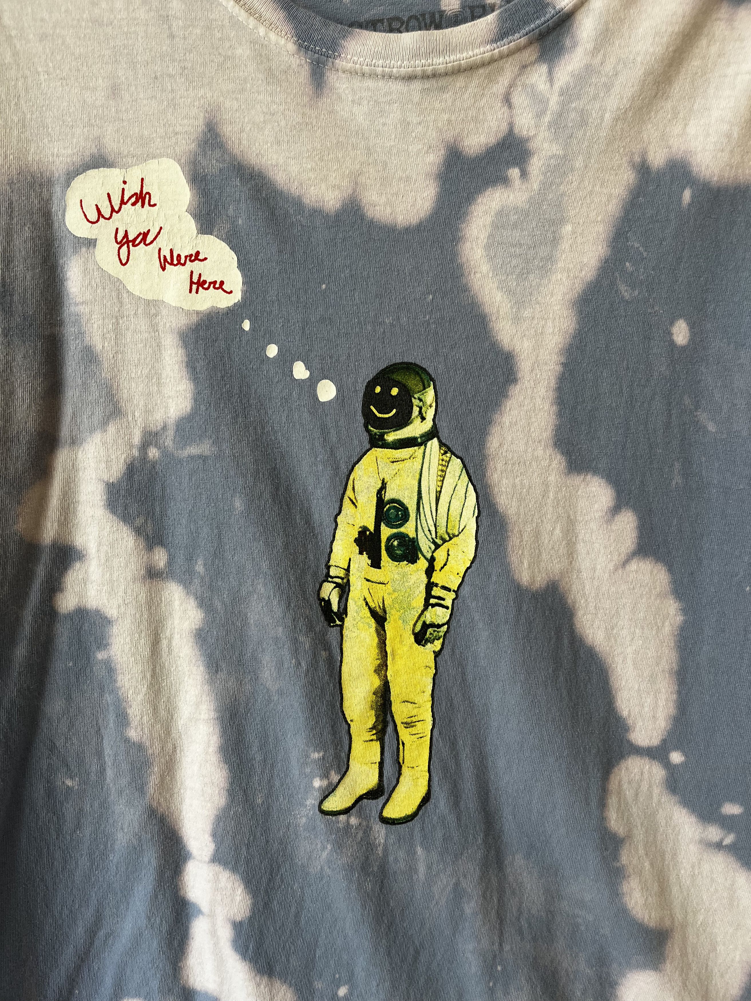 Travis Scott Astroworld Astronaut Blue Tie Dye Tee Size US M / EU 48-50 / 2 - 2 Thumbnail