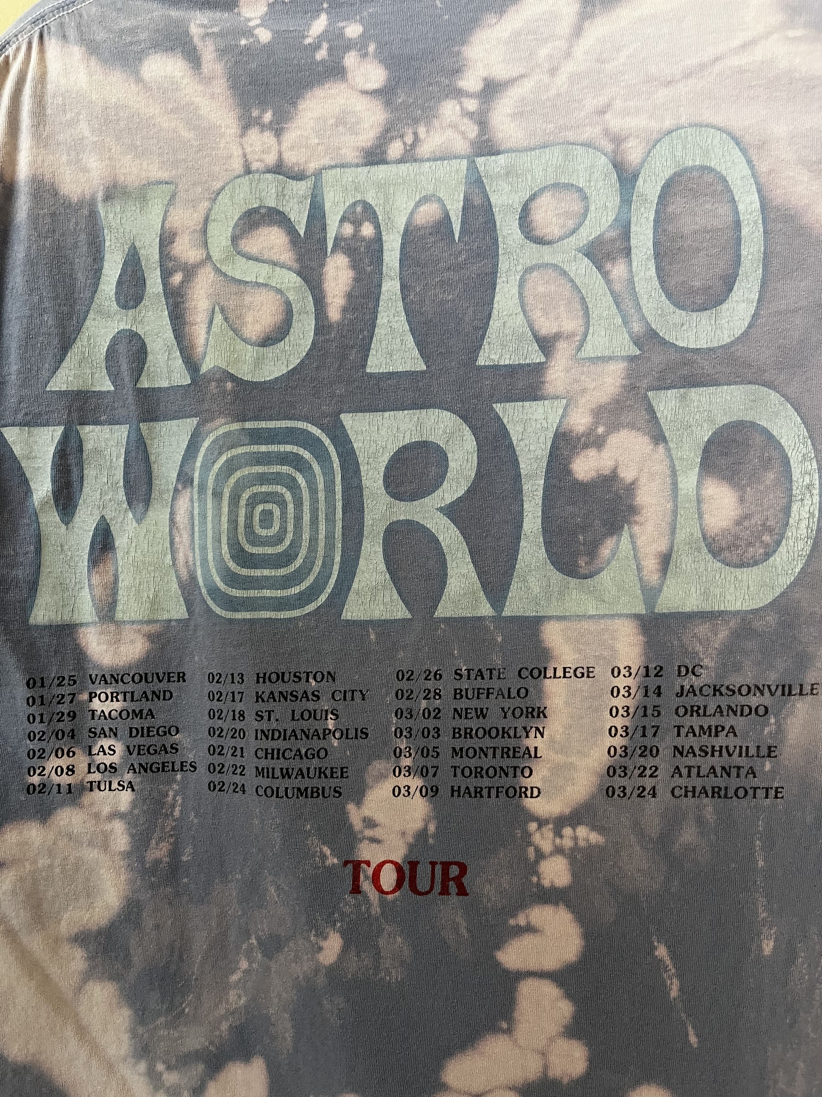Travis Scott Astroworld Astronaut Blue Tie Dye Tee Size US M / EU 48-50 / 2 - 4 Thumbnail