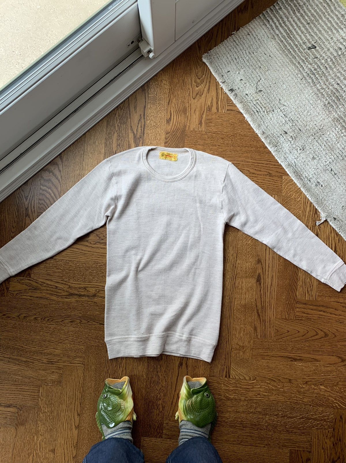 Other × Vintage 1970s Thermal Longsleeve Base Layer Vintage Blank Tee Wool Size US M / EU 48-50 / 2 - 9 Thumbnail