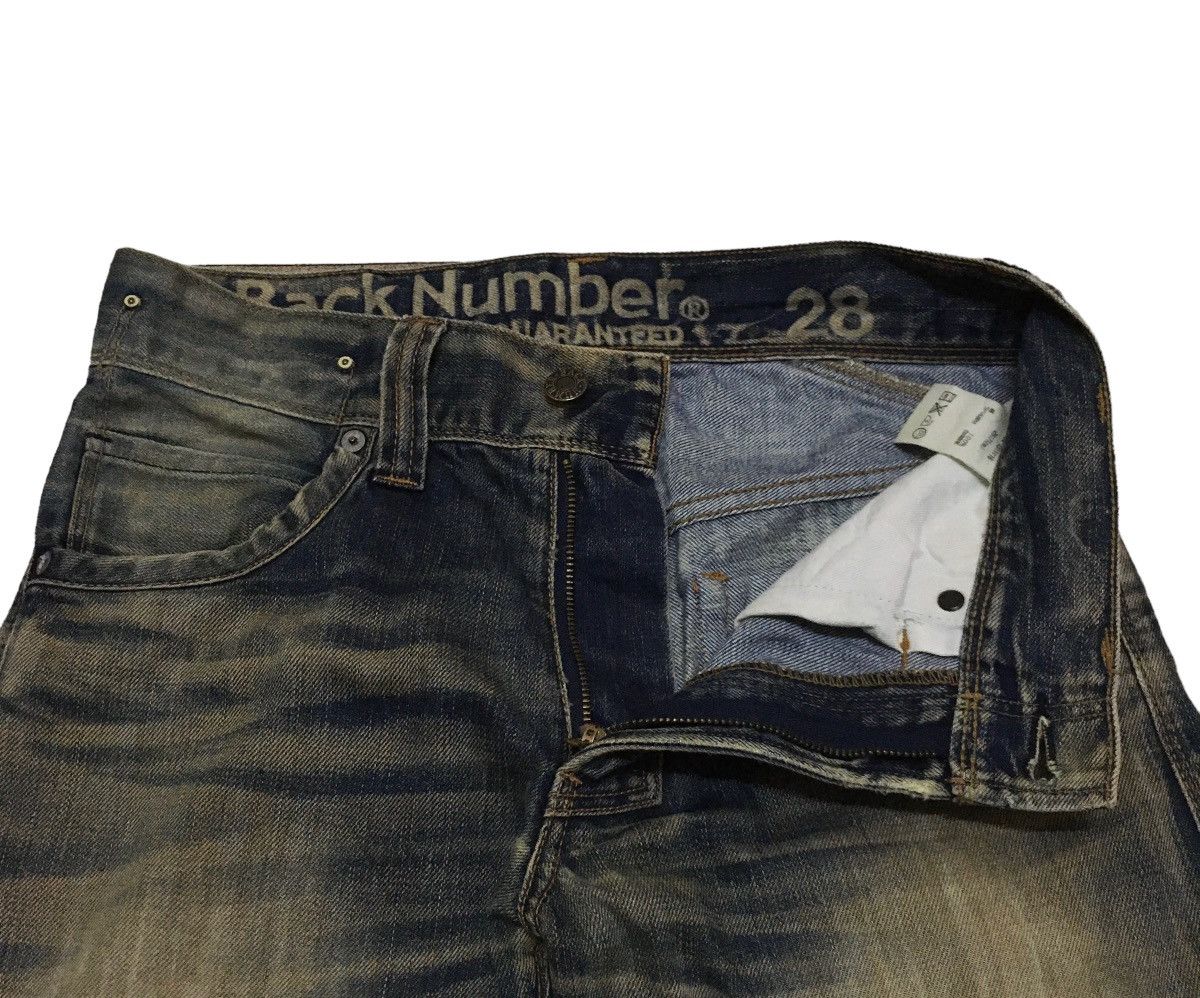 Vintage Rare Design Vintage Brand Back Number Distressed Jeans 1990s Size US 28 / EU 44 - 6 Thumbnail