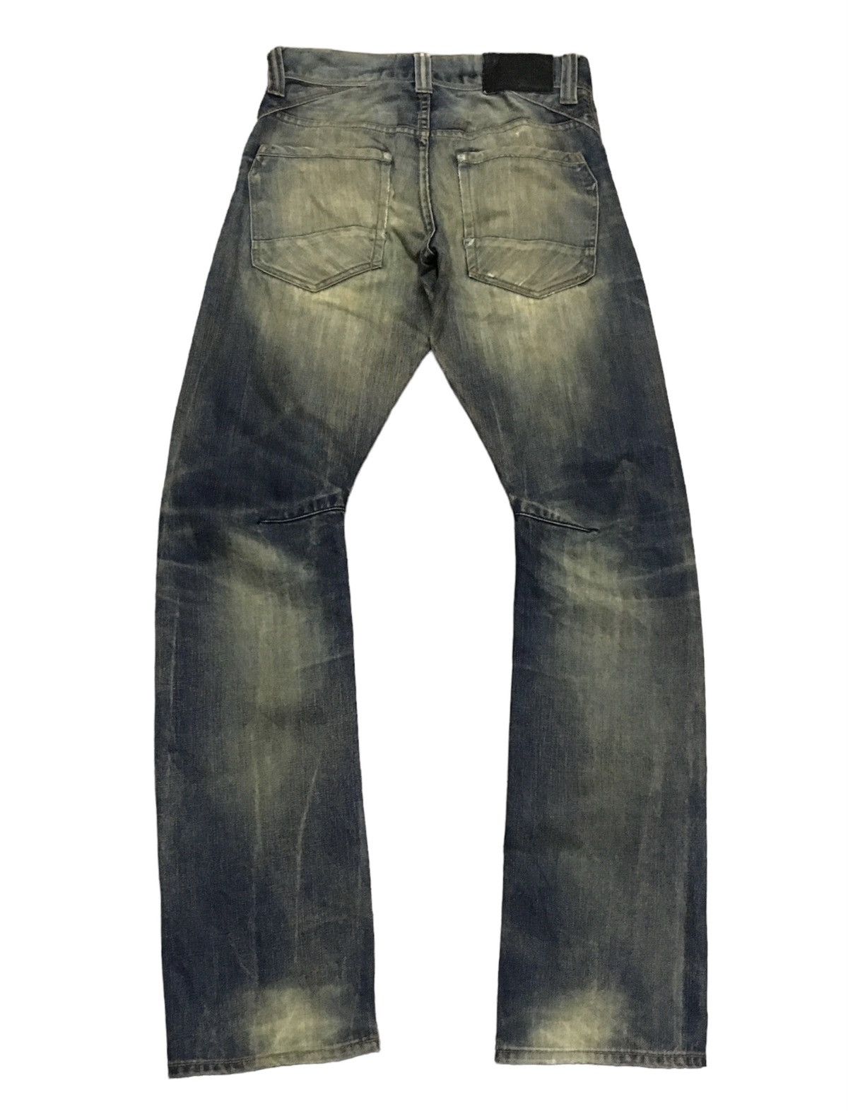 Vintage Rare Design Vintage Brand Back Number Distressed Jeans 1990s Size US 28 / EU 44 - 2 Thumbnail