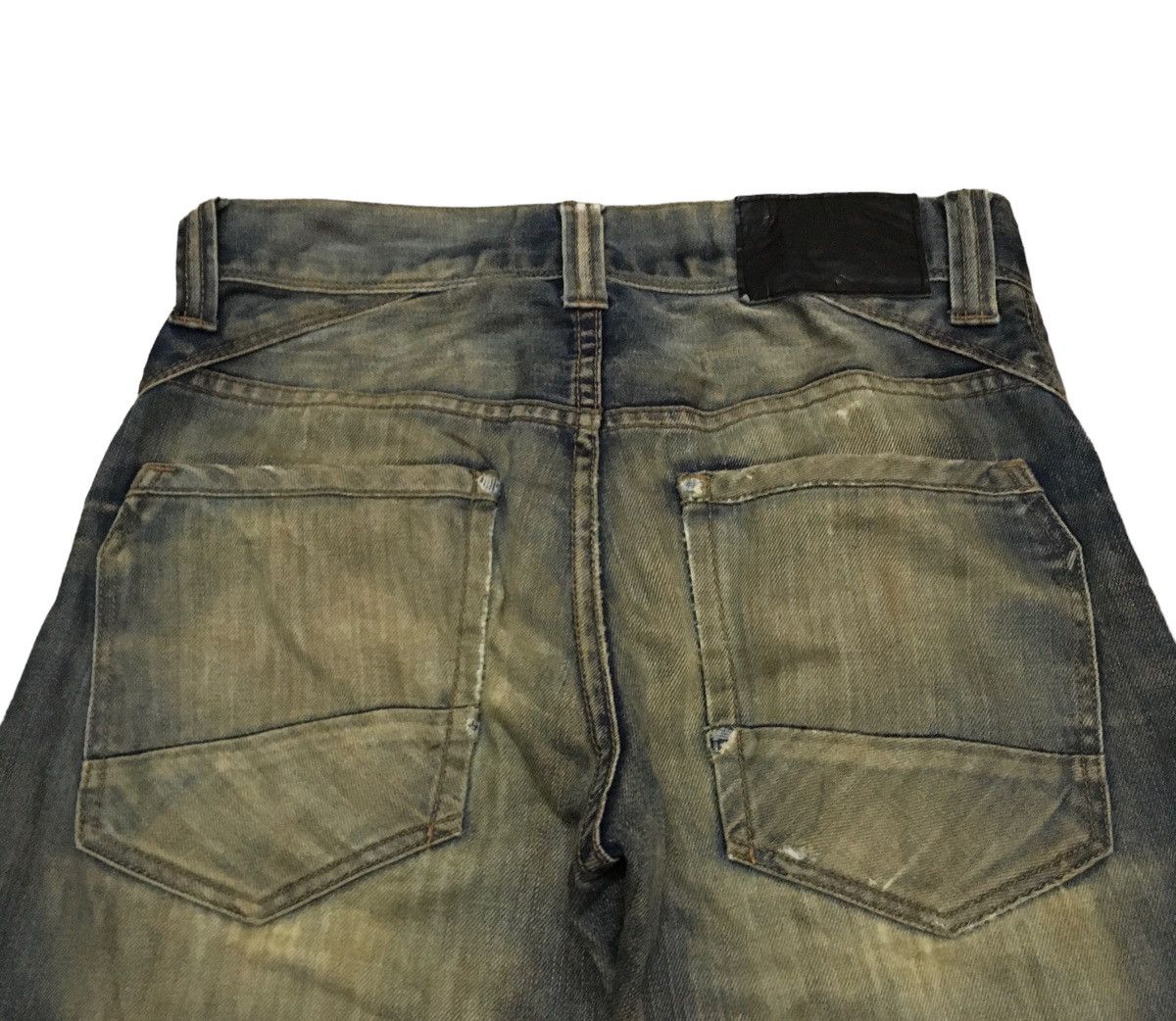 Vintage Rare Design Vintage Brand Back Number Distressed Jeans 1990s Size US 28 / EU 44 - 4 Thumbnail