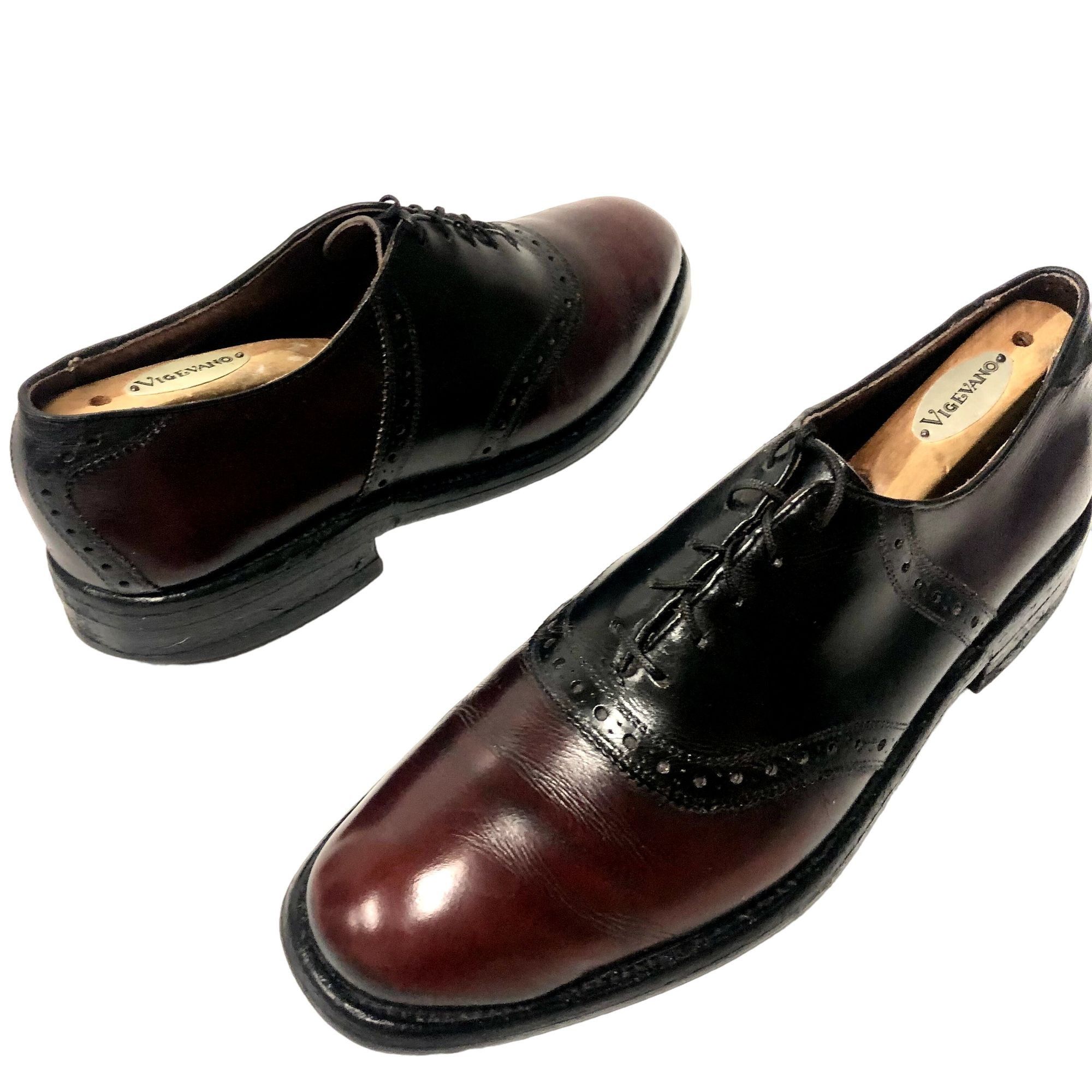 Allen Edmonds Polo Burgundy SADDLE LEATHER Oxfords Shoes