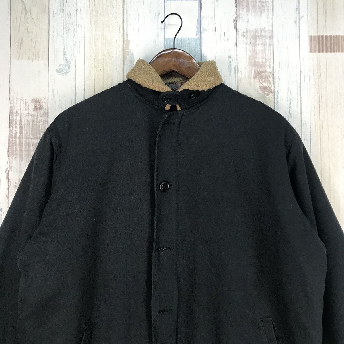 vintage fur design jacket blouson