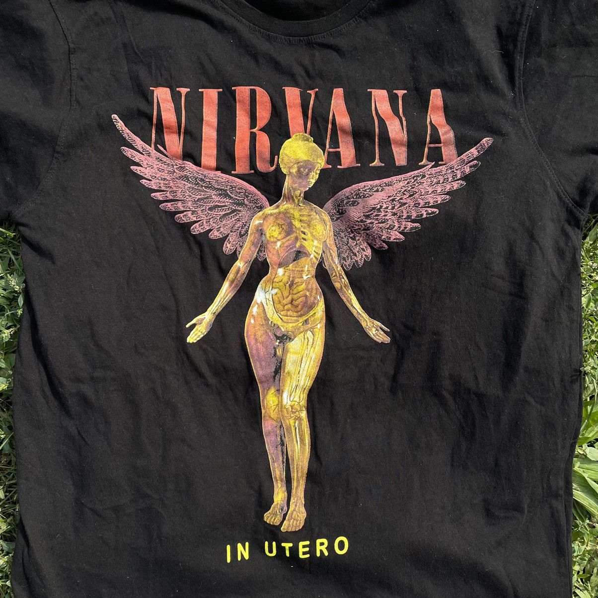 Band Tees Vintage Y2K Kurt Cobain Face Nirvana Print Band Streetwear Size US S / EU 44-46 / 1 - 4 Thumbnail
