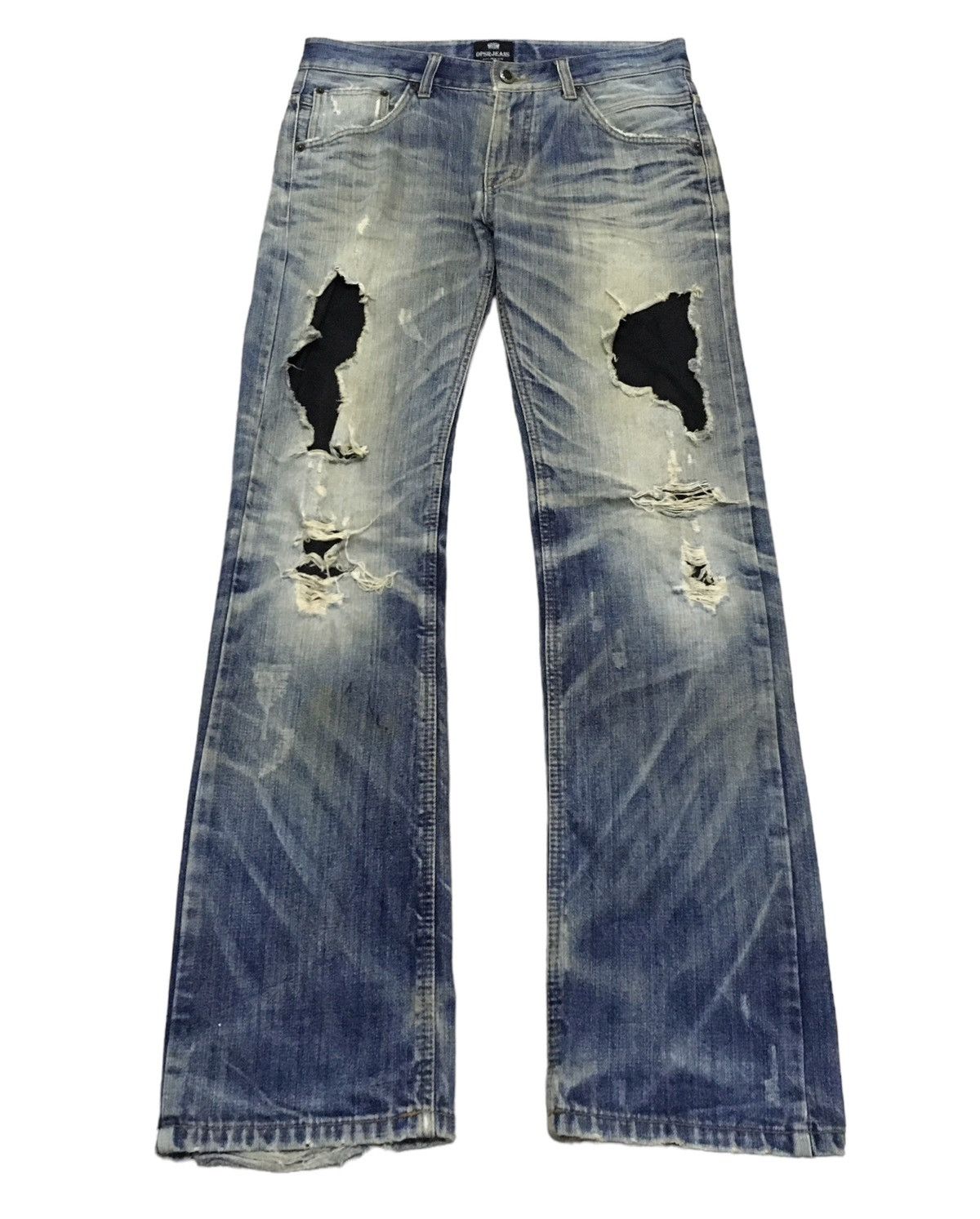 image of Distressed Denim x Vintage Design Vintage Brand Dpsr Distressed Jeans 1990S in Denim (Size 34)