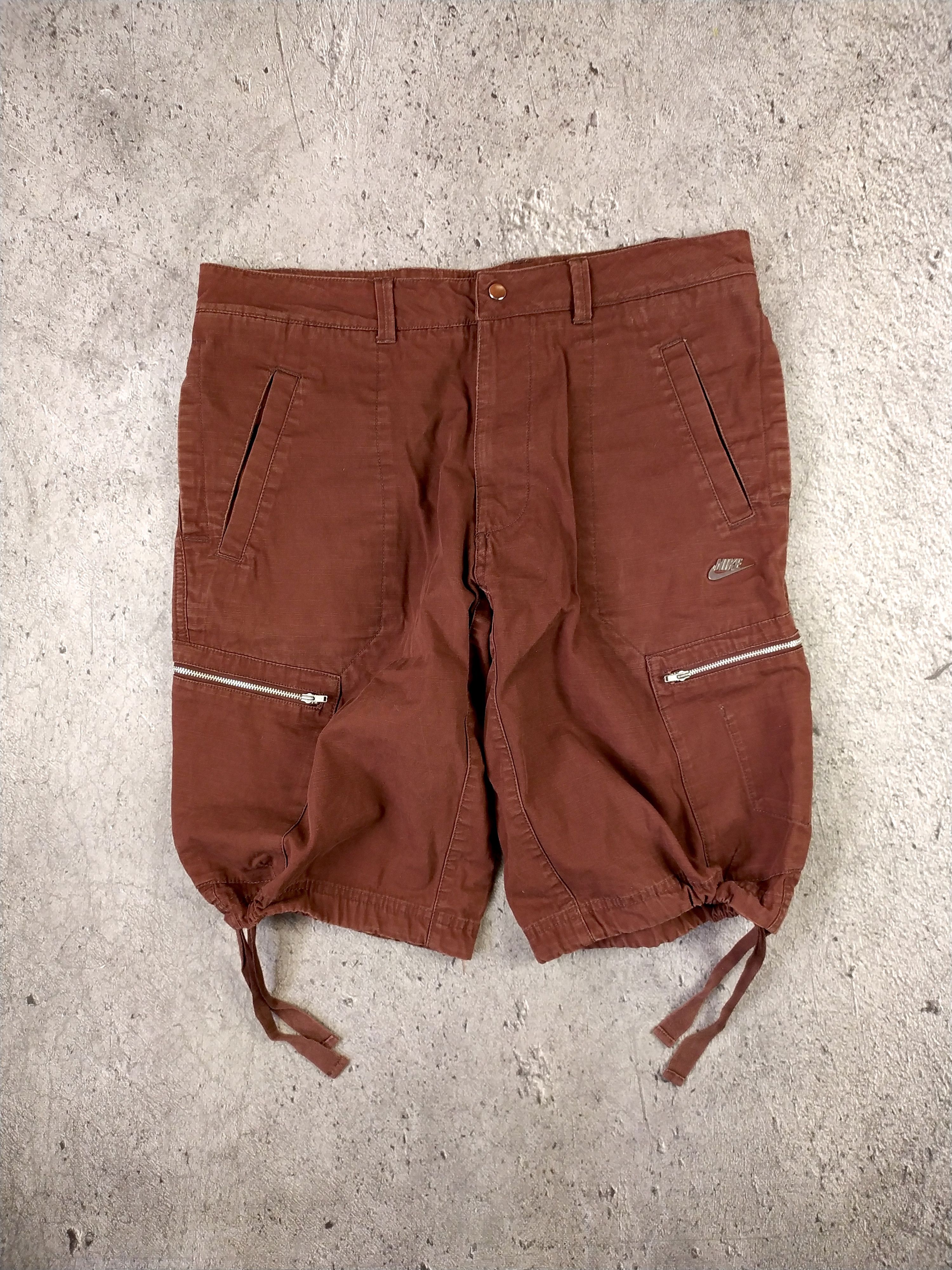 Nike × Vintage NIKE Y2K PARACHUTE CARGO SHORTS Size US 34 / EU 50 - 7 Thumbnail