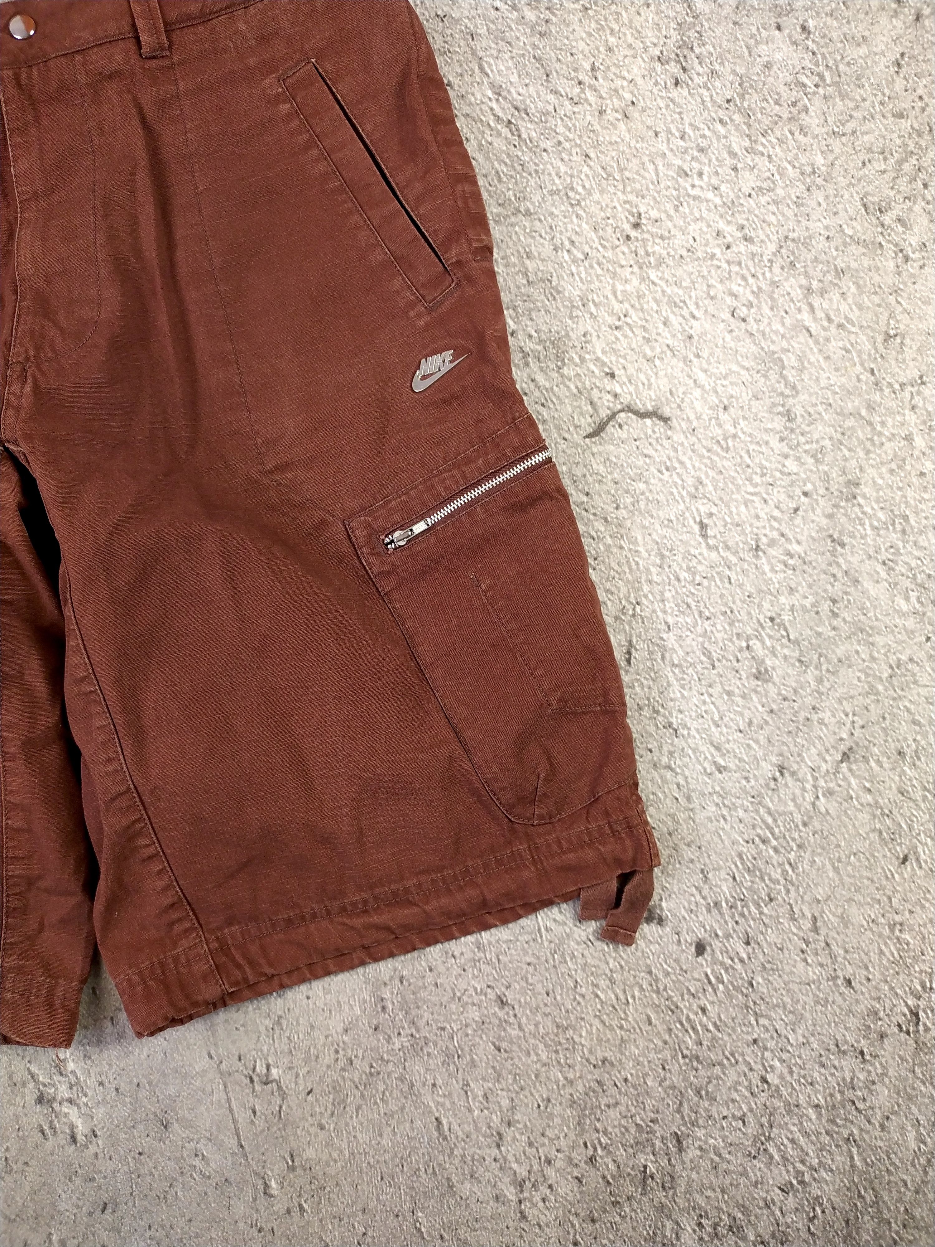 Nike × Vintage NIKE Y2K PARACHUTE CARGO SHORTS Size US 34 / EU 50 - 2 Thumbnail
