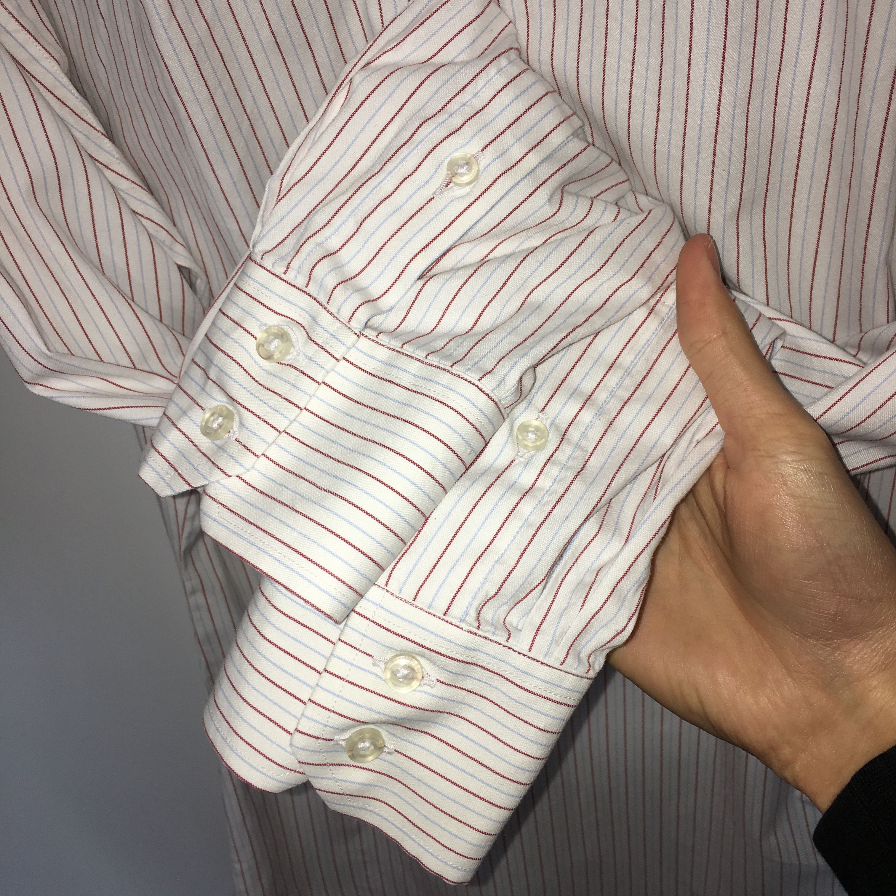 Brioni × Vintage Vintage Brioni Bangkok Striped Shirt Size S Size 36R - 5 Thumbnail