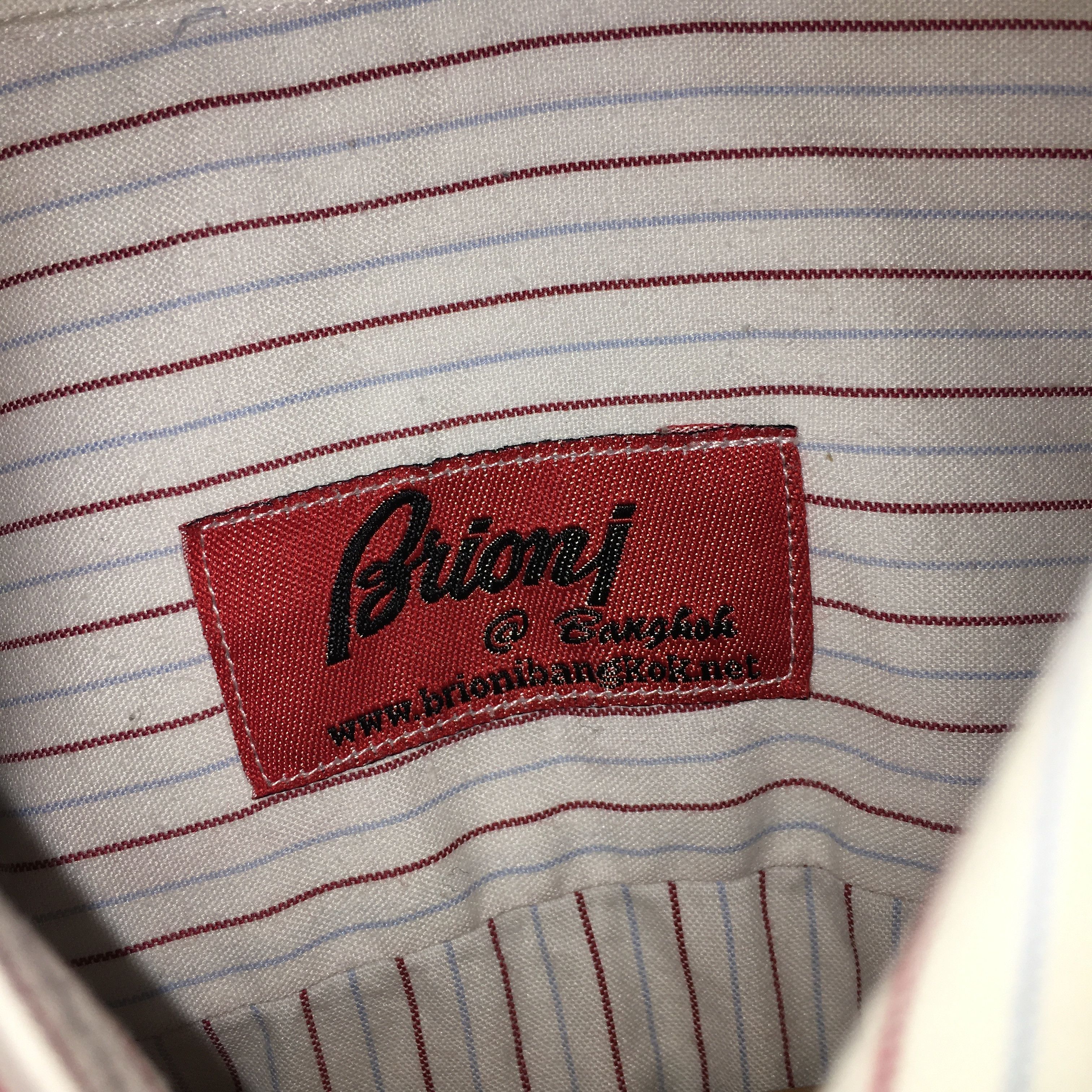 Brioni × Vintage Vintage Brioni Bangkok Striped Shirt Size S Size 36R - 6 Thumbnail