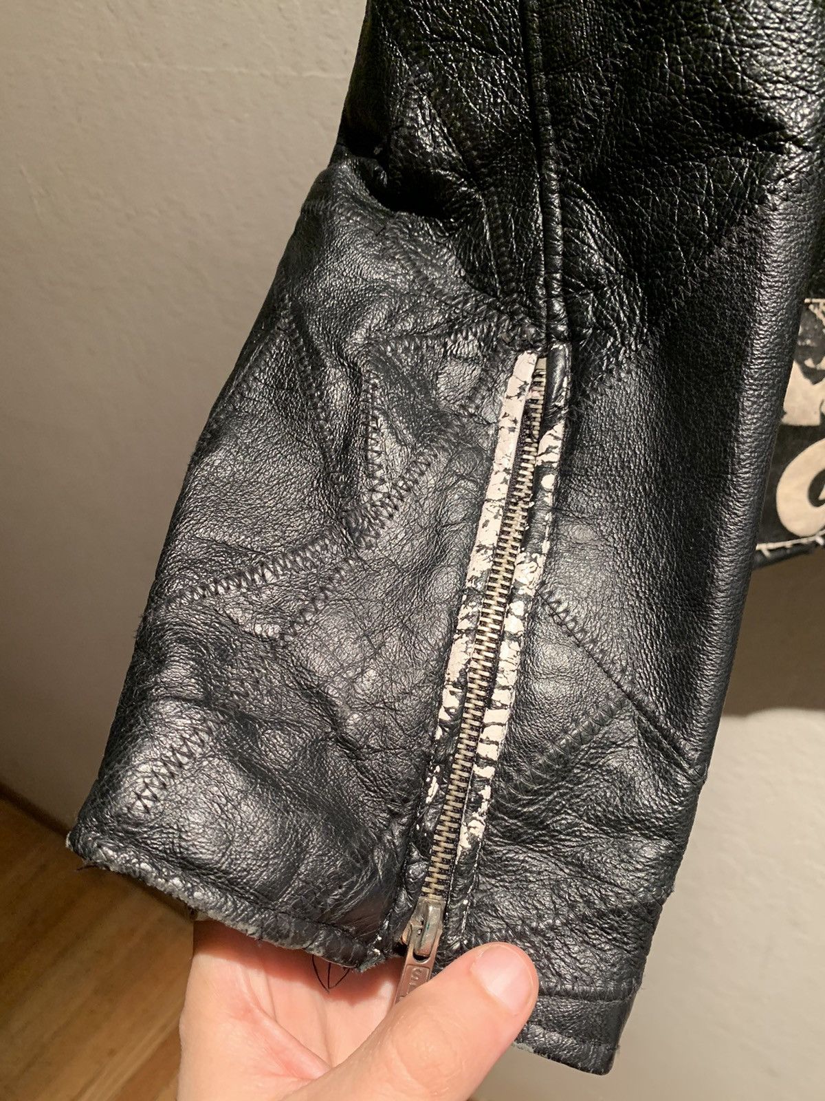 Leather *RARE* Vintage God Bless America Leather Distressed Jacket M Size US M / EU 48-50 / 2 - 7 Thumbnail