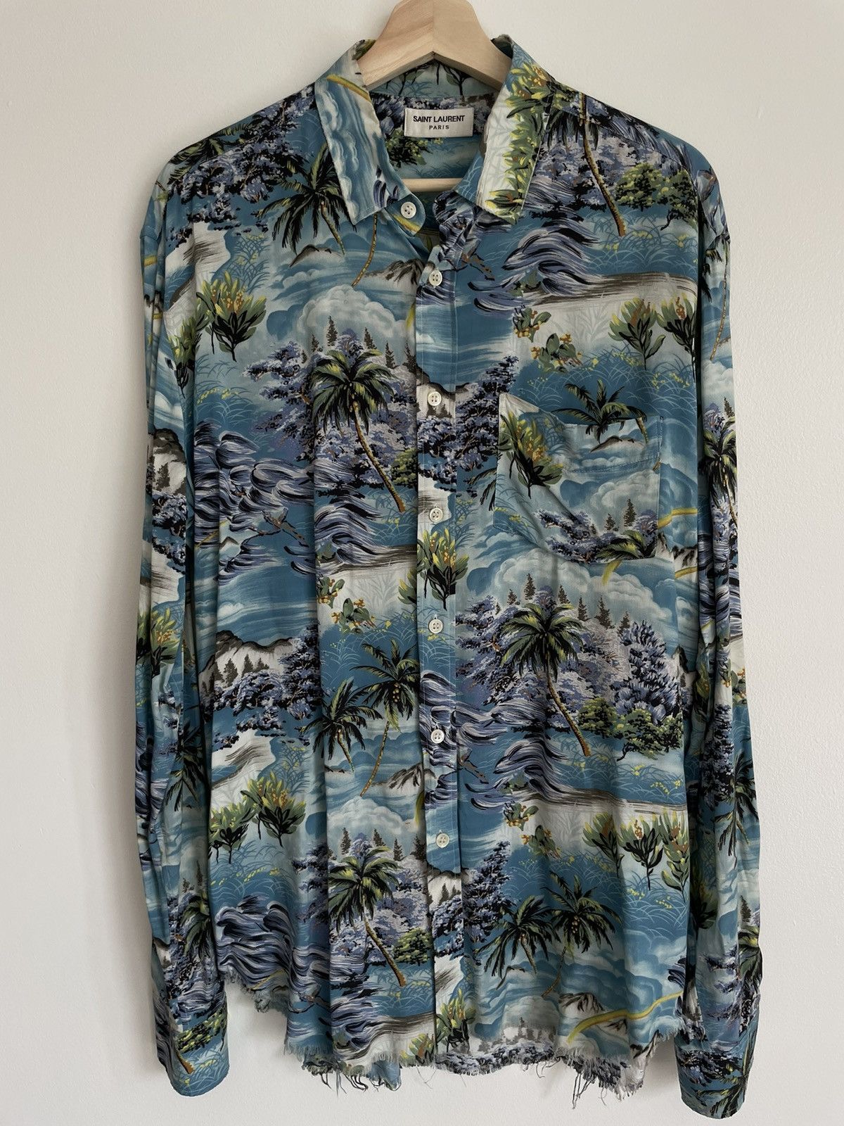 Saint laurent hawaii shirt sales