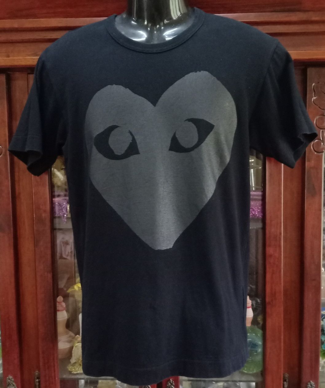 Vintage PLAY COMME des GARCONS Big Logo Mirror Print T-shirt