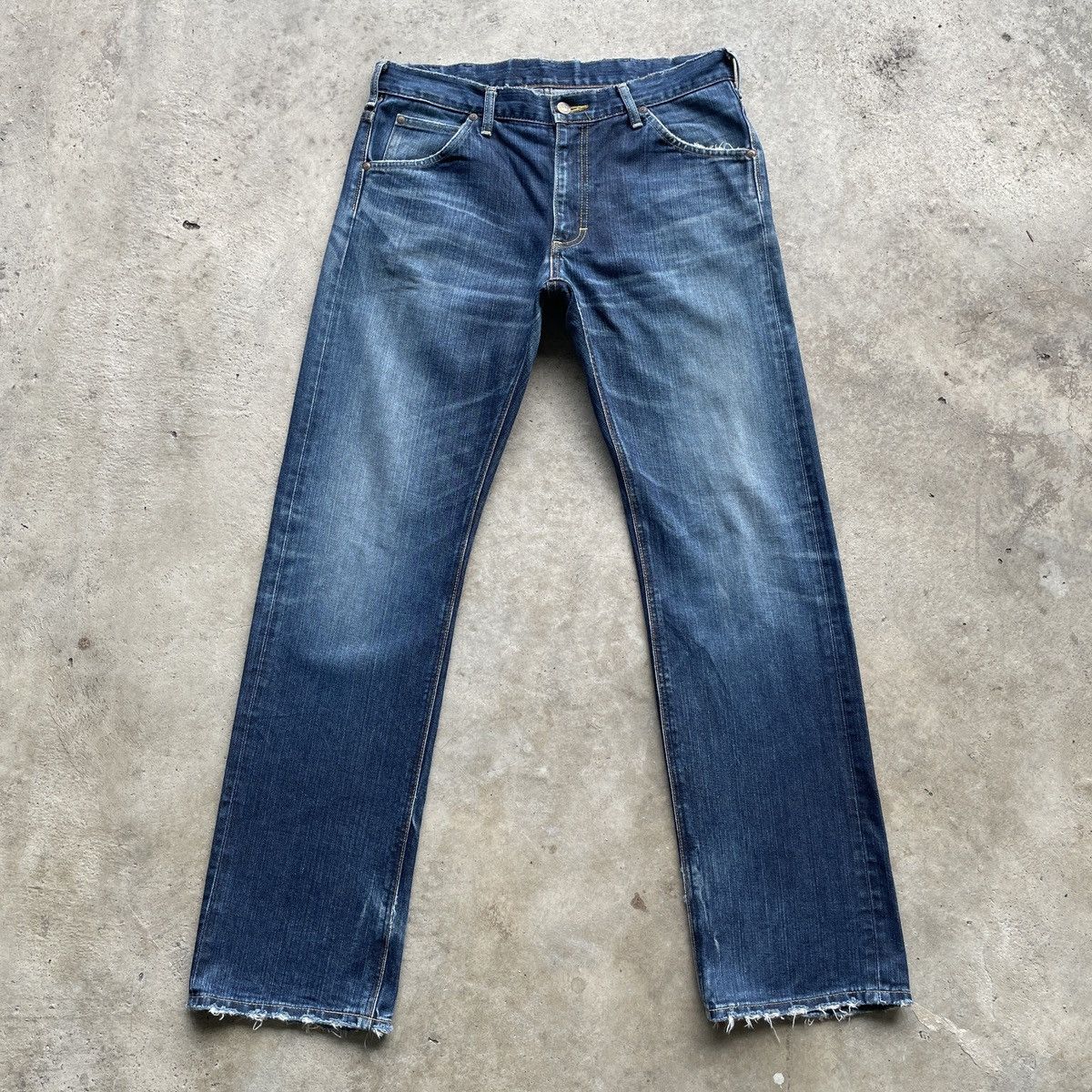 Japanese Brand Vintage Lee Faded Denim Jeans Pants W33x32 Size US 33 - 1 Thumbnail