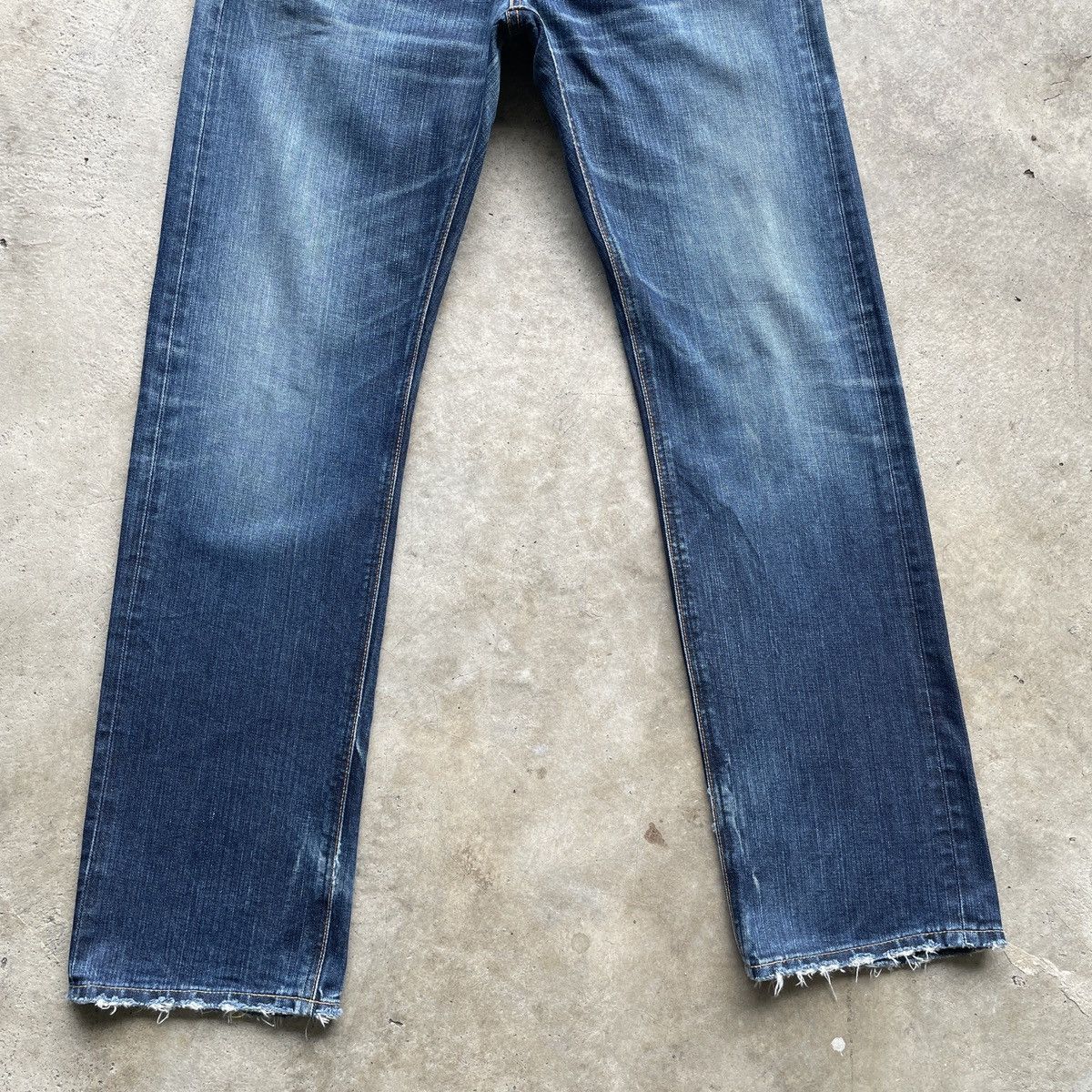 Japanese Brand Vintage Lee Faded Denim Jeans Pants W33x32 Size US 33 - 4 Thumbnail