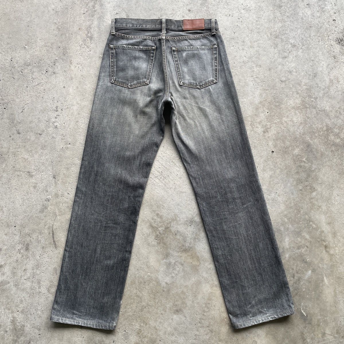 Japanese Brand W31🔥 Vintage Japanese Brand Black Faded Denim Jeans Pants Size US 31 - 10 Thumbnail