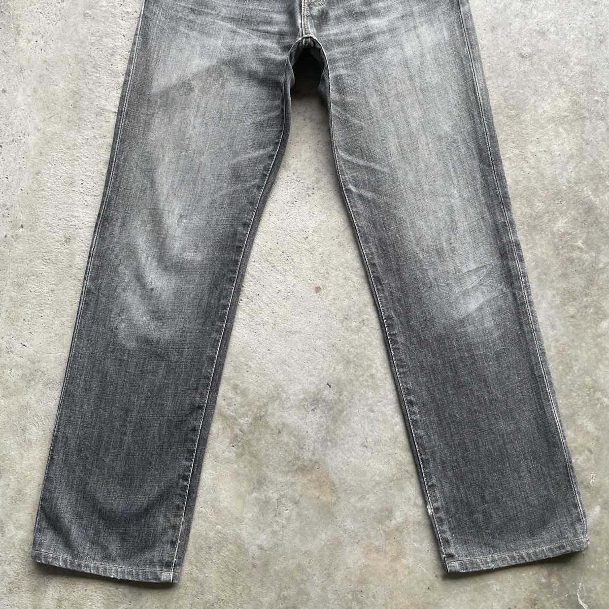 Japanese Brand W31🔥 Vintage Japanese Brand Black Faded Denim Jeans Pants Size US 31 - 4 Thumbnail