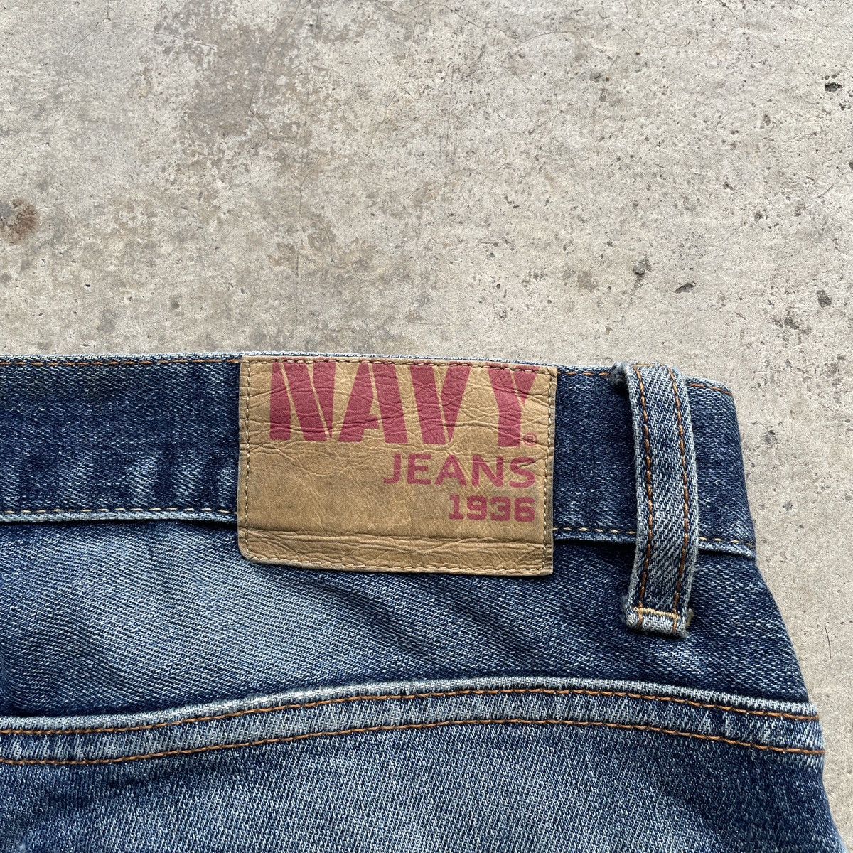 Japanese Brand Vintage Navy Jeans Faded Denim Pants Distressed W32 Size US 32 / EU 48 - 9 Thumbnail