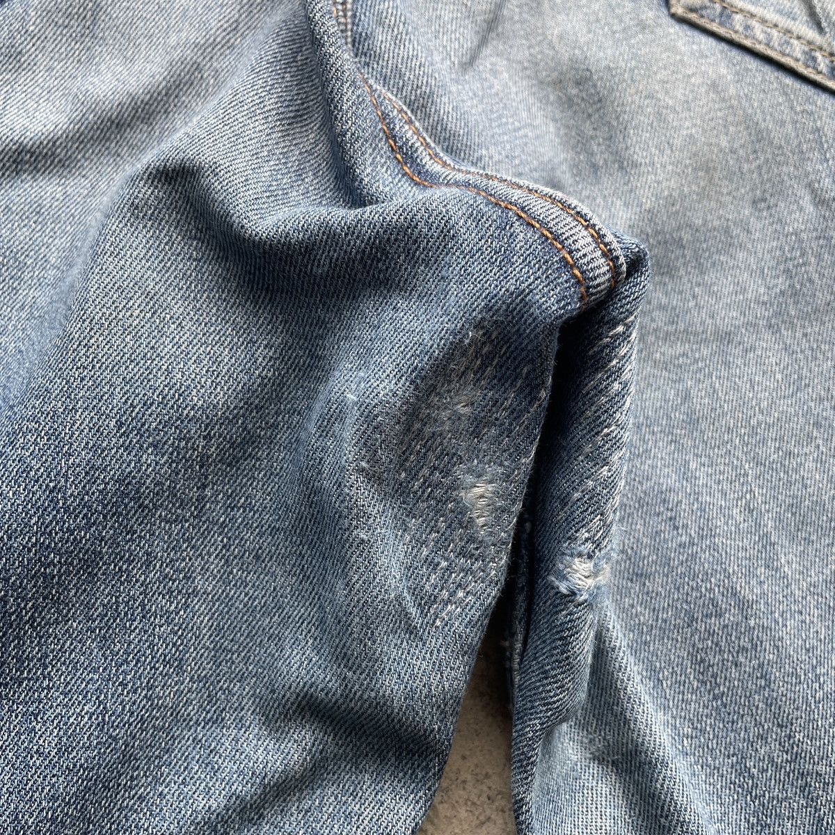 Japanese Brand Vintage Navy Jeans Faded Denim Pants Distressed W32 Size US 32 / EU 48 - 12 Thumbnail