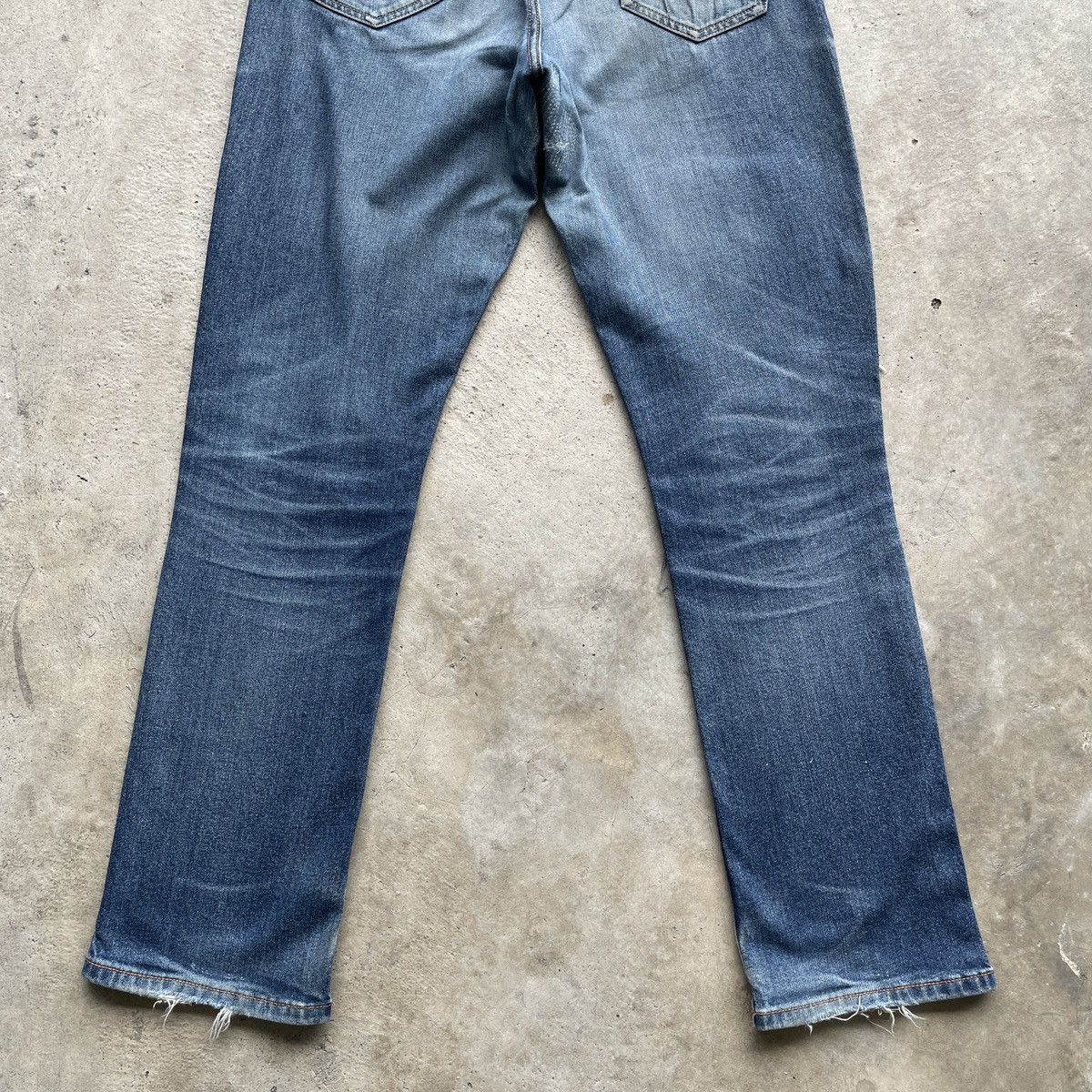 Japanese Brand Vintage Navy Jeans Faded Denim Pants Distressed W32 Size US 32 / EU 48 - 14 Thumbnail