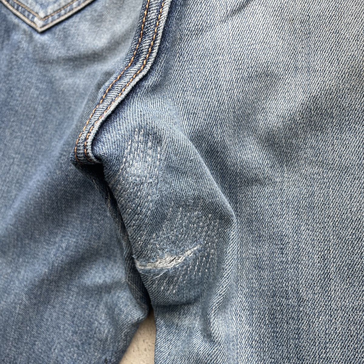 Japanese Brand Vintage Navy Jeans Faded Denim Pants Distressed W32 Size US 32 / EU 48 - 11 Thumbnail