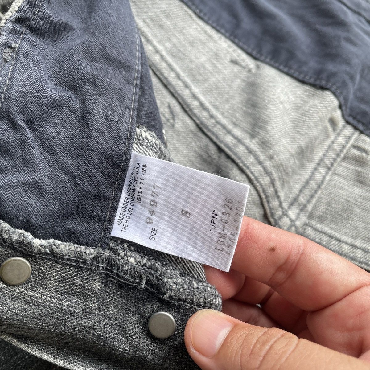 Japanese Brand Rusty🔥 Vintage Lee Faded Black Denim Jeans Pants W30x29.5 Size US 30 / EU 46 - 8 Thumbnail