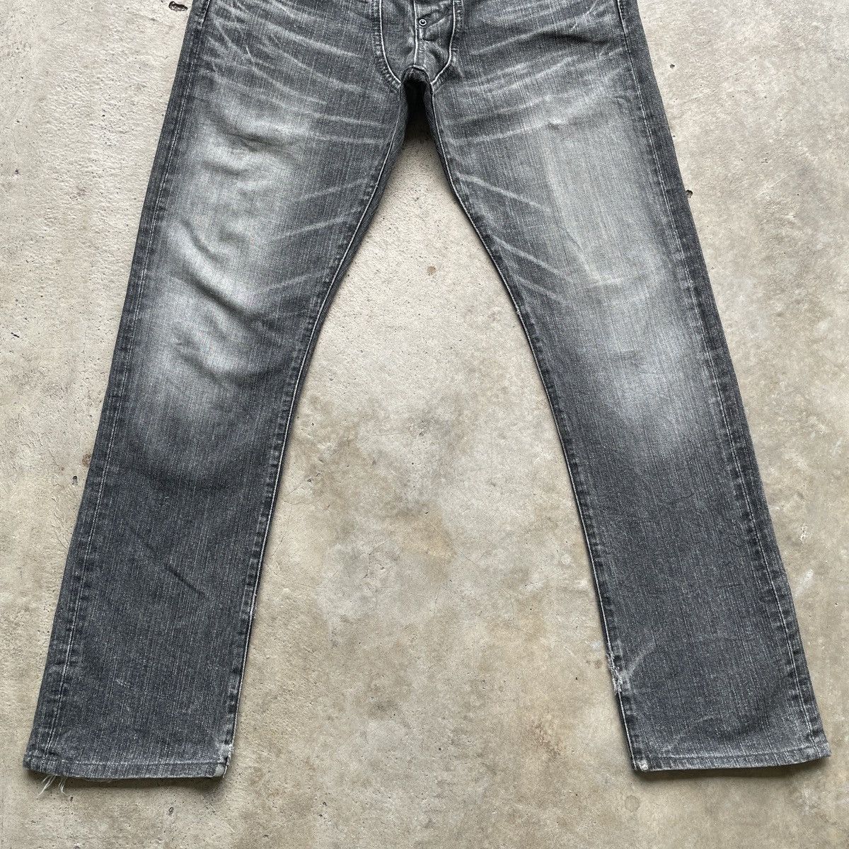 Japanese Brand Rusty🔥 Vintage Lee Faded Black Denim Jeans Pants W30x29.5 Size US 30 / EU 46 - 4 Thumbnail