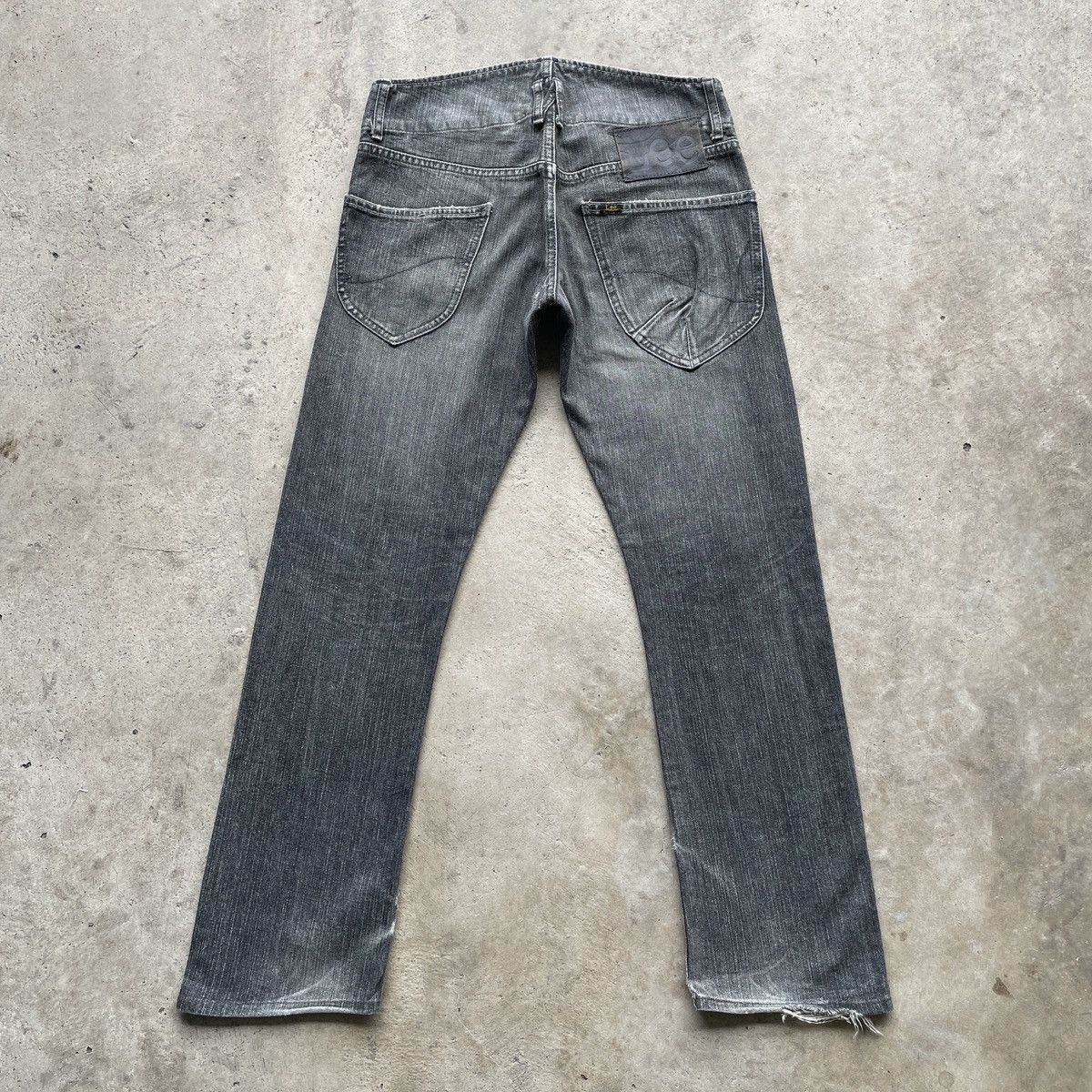 Japanese Brand Rusty🔥 Vintage Lee Faded Black Denim Jeans Pants W30x29.5 Size US 30 / EU 46 - 12 Thumbnail