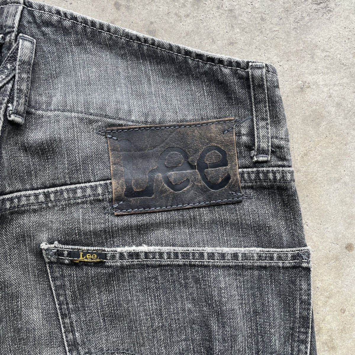 Japanese Brand Rusty🔥 Vintage Lee Faded Black Denim Jeans Pants W30x29.5 Size US 30 / EU 46 - 9 Thumbnail