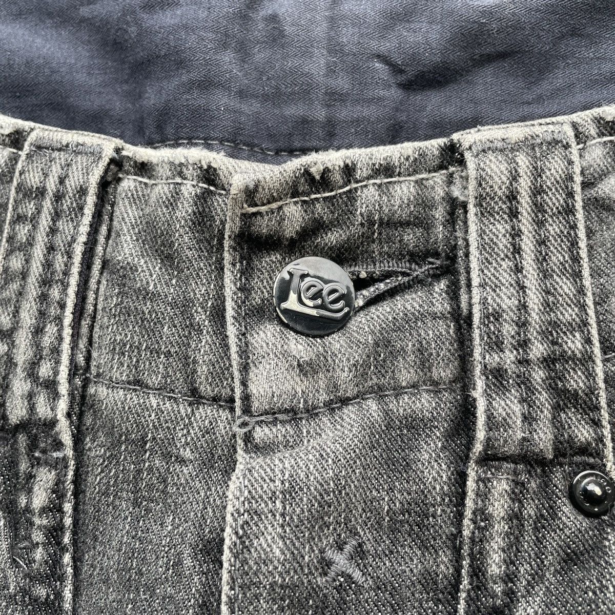 Japanese Brand Rusty🔥 Vintage Lee Faded Black Denim Jeans Pants W30x29.5 Size US 30 / EU 46 - 6 Thumbnail