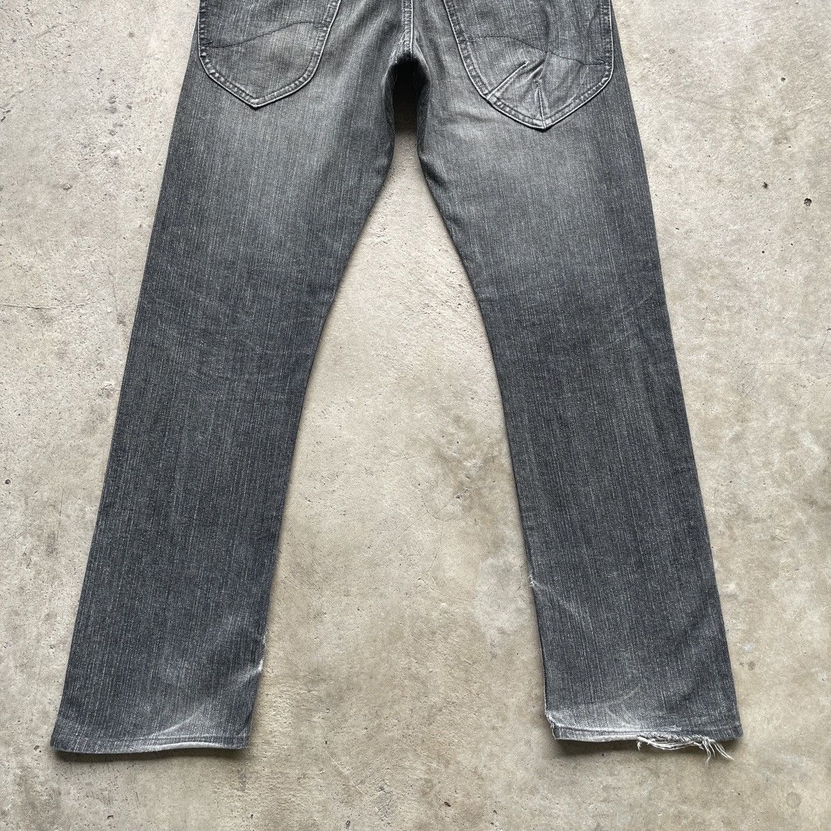 Japanese Brand Rusty🔥 Vintage Lee Faded Black Denim Jeans Pants W30x29.5 Size US 30 / EU 46 - 11 Thumbnail