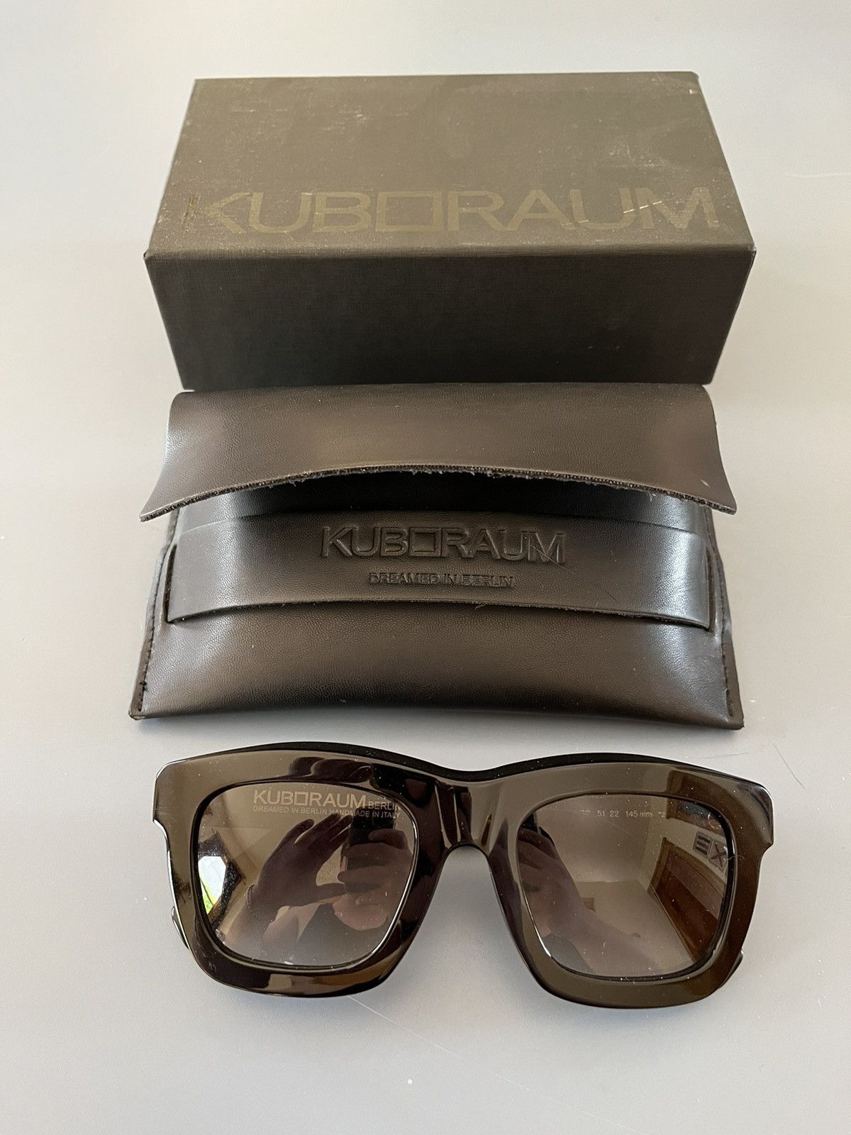 image of Kuboraum Koboraum C2 Sunglasses in Black, Men's