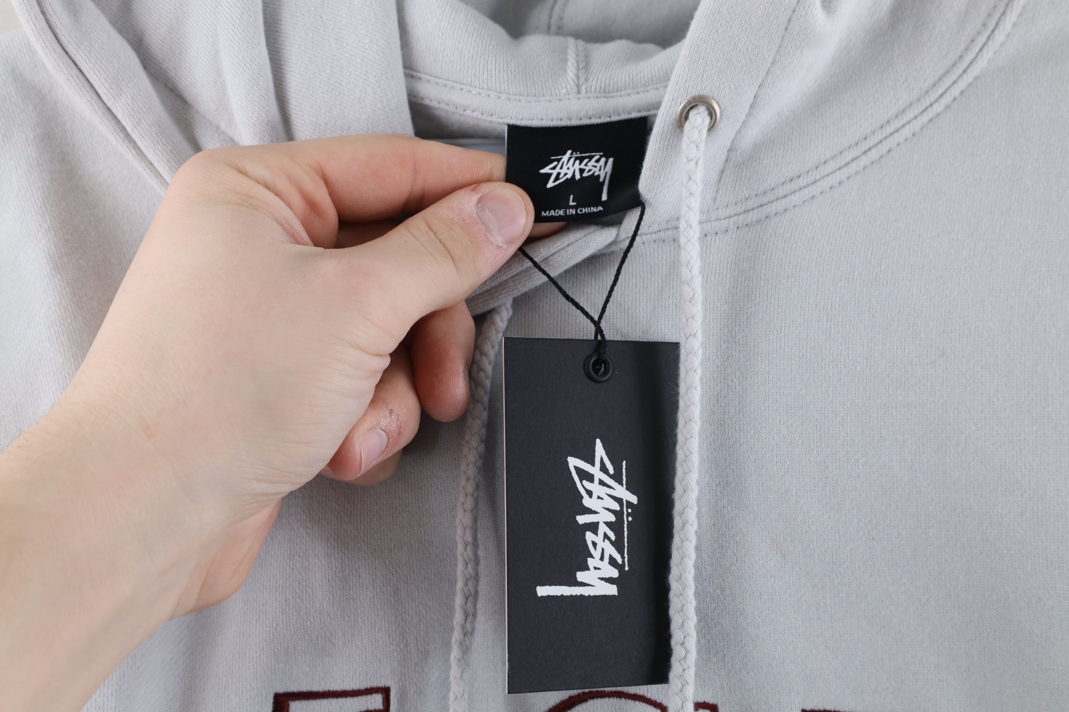 Stussy NOS Vtg Stussy LSD Laguna Stussy Designs Hoodie Fog Gray Size US L / EU 52-54 / 3 - 5 Thumbnail