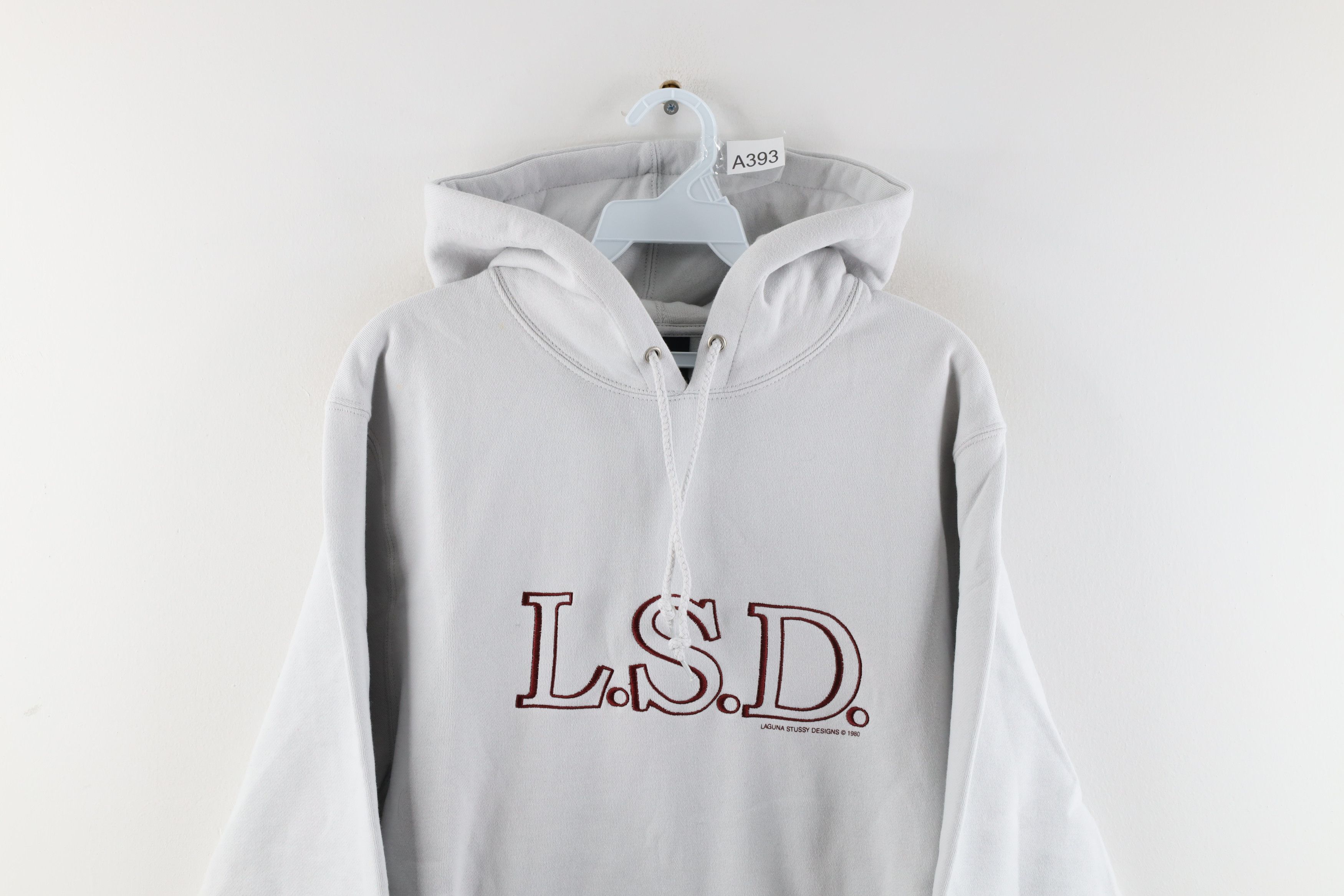 Stussy NOS Vtg Stussy LSD Laguna Stussy Designs Hoodie Fog Gray Size US L / EU 52-54 / 3 - 2 Thumbnail