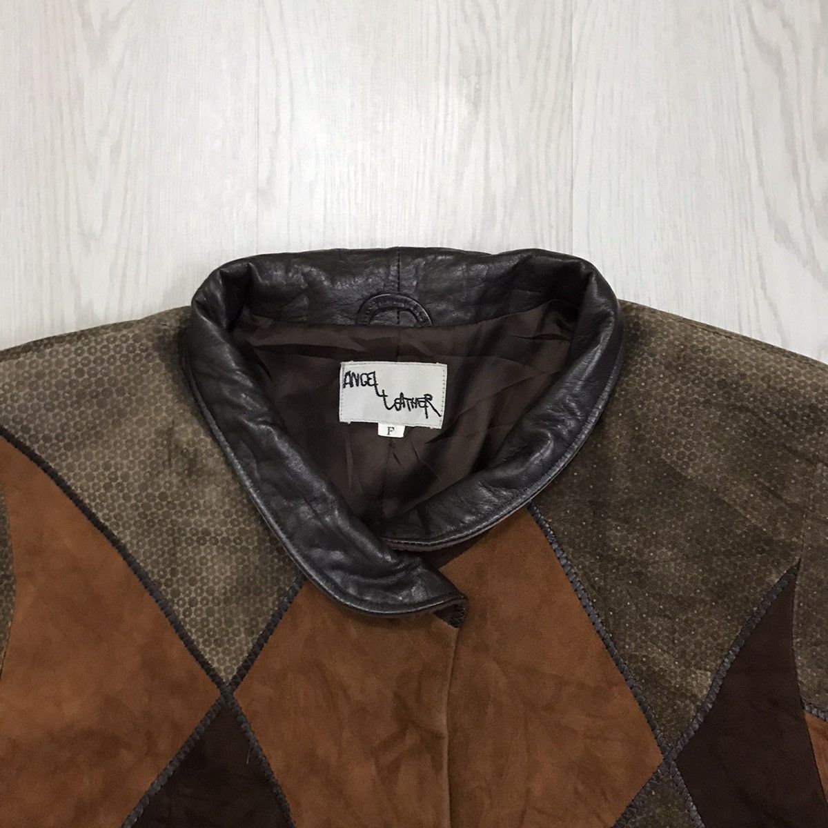 Japanese Brand × Vintage 💥RARE💥 Vintage Patchwork Leather Jacket Long Jacket Size US M / EU 48-50 / 2 - 7 Thumbnail