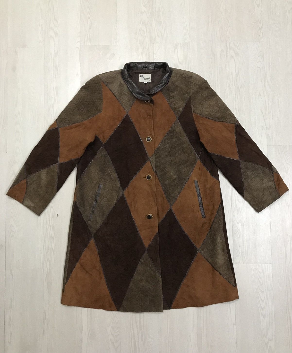 Japanese Brand × Vintage 💥RARE💥 Vintage Patchwork Leather Jacket Long Jacket Size US M / EU 48-50 / 2 - 1 Thumbnail
