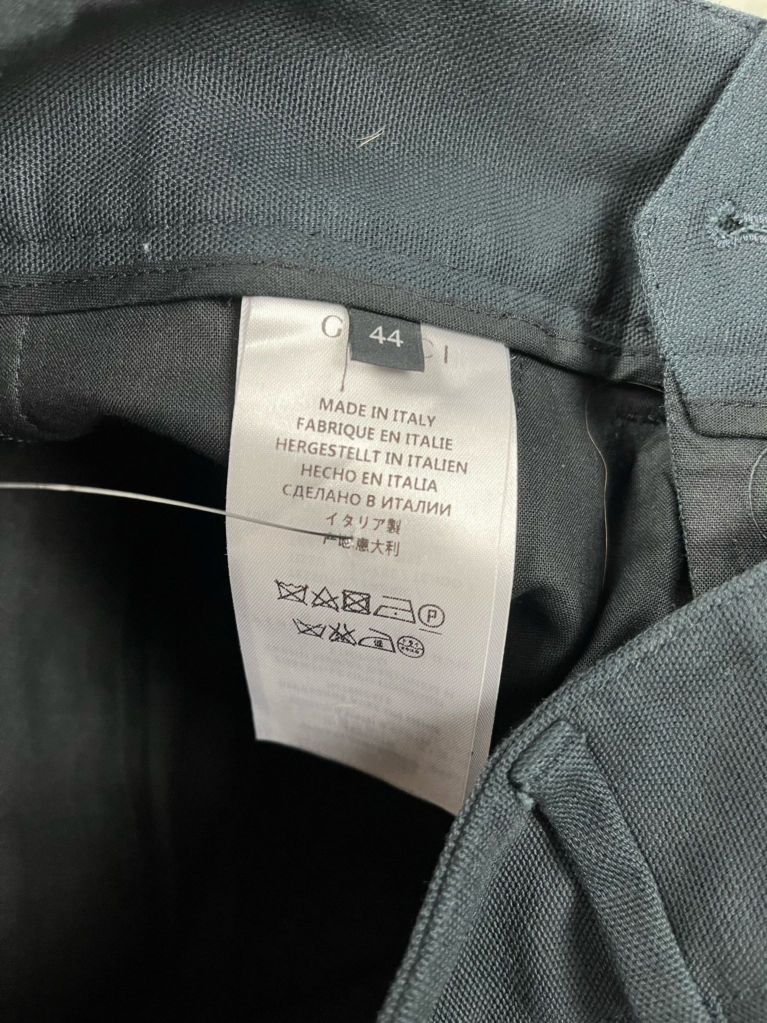 Gucci 🔥70% OFF🔥 Gucci Cotton Canvas Loose Black Pants Size US 28 / EU 44 - 12 Thumbnail